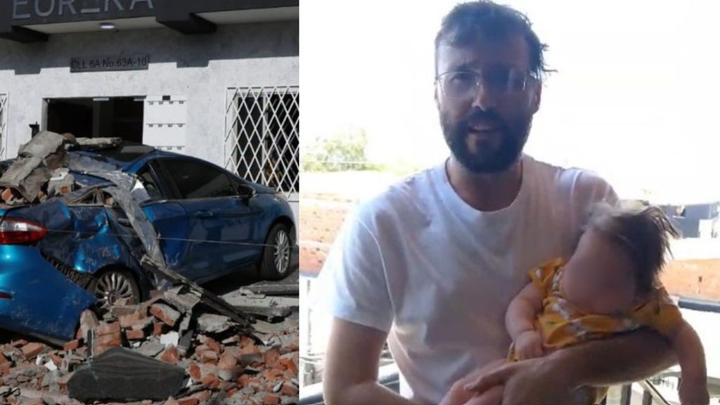 Jesús, un español que reside en Colombia, narra su experiencia tras el terremoto: "Salimos rápidamente a la calle con la niña y una manta"