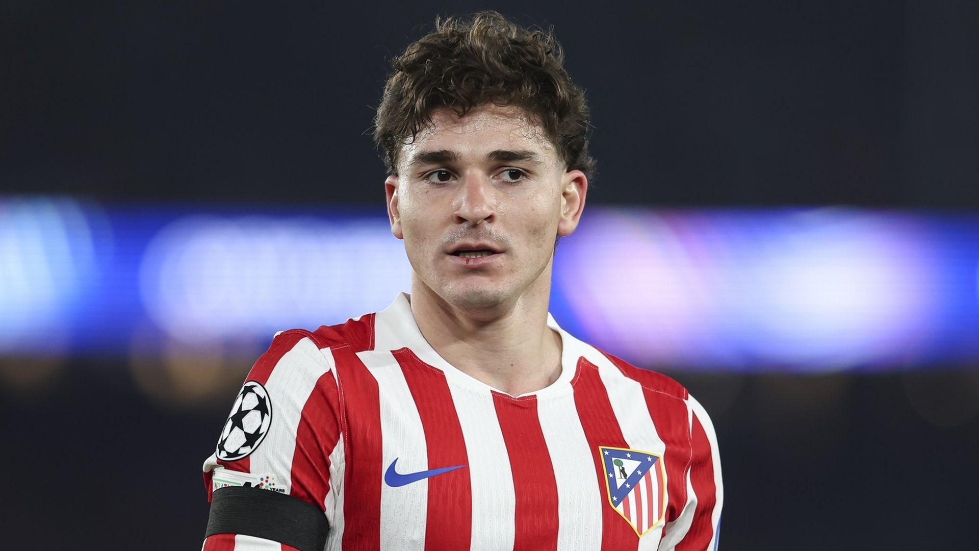 Julián Álvarez durante un partido del Atlético de Madrid Julián Álvarez durante un partido del Atlético de Madrid