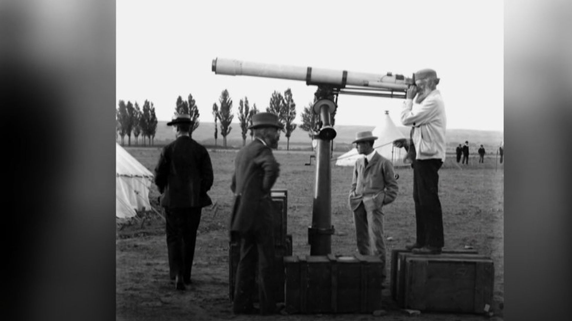 La última tecnología usada para ver el eclipse en Burgos en 1905
