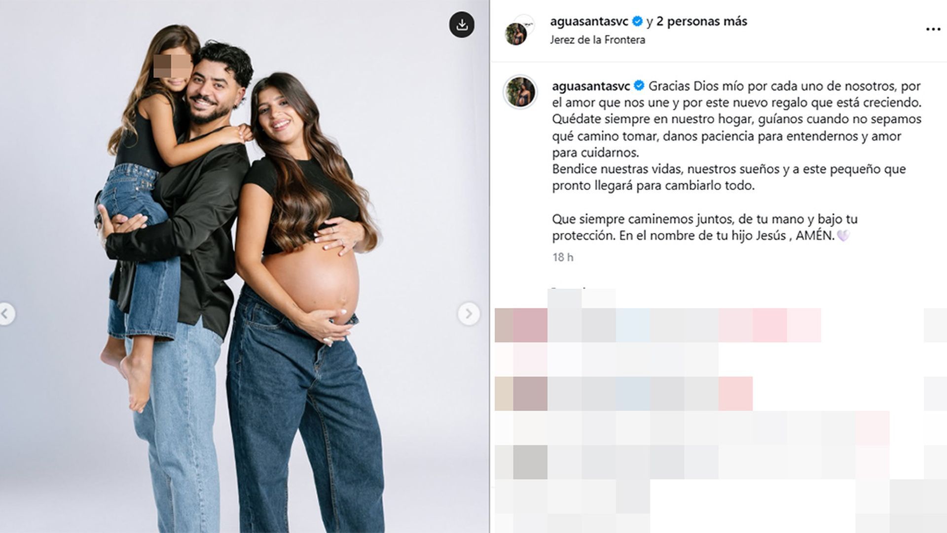 Las fotos de Agusantas con la hija de Alma Bollo