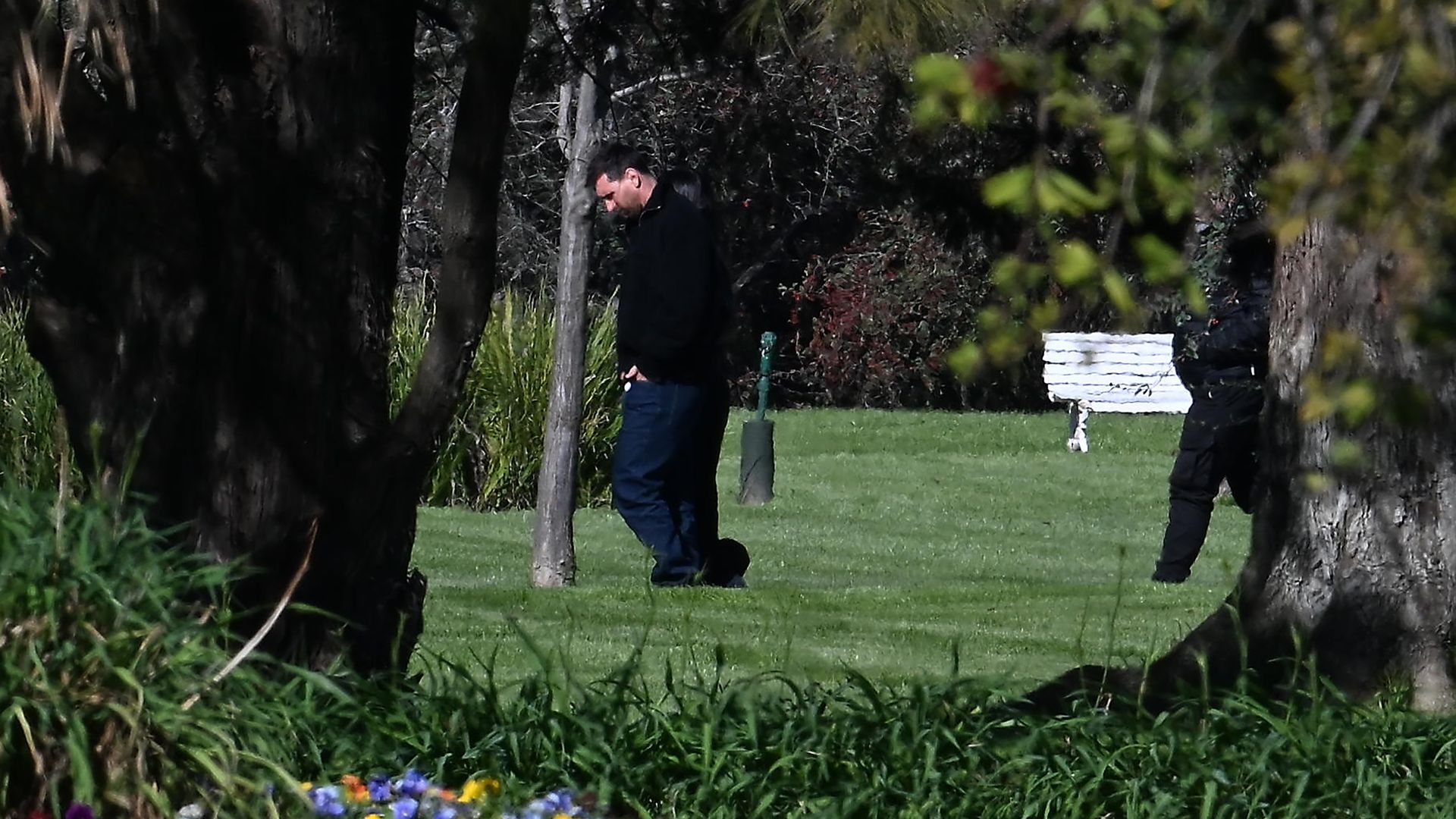 Leo Messi, en la despedida a su padre