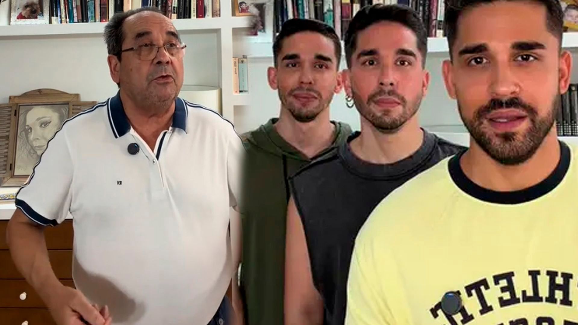 Miguel Frigenti, sus hermanos y su padre Miguel Frigenti, sus hermanos y su padre