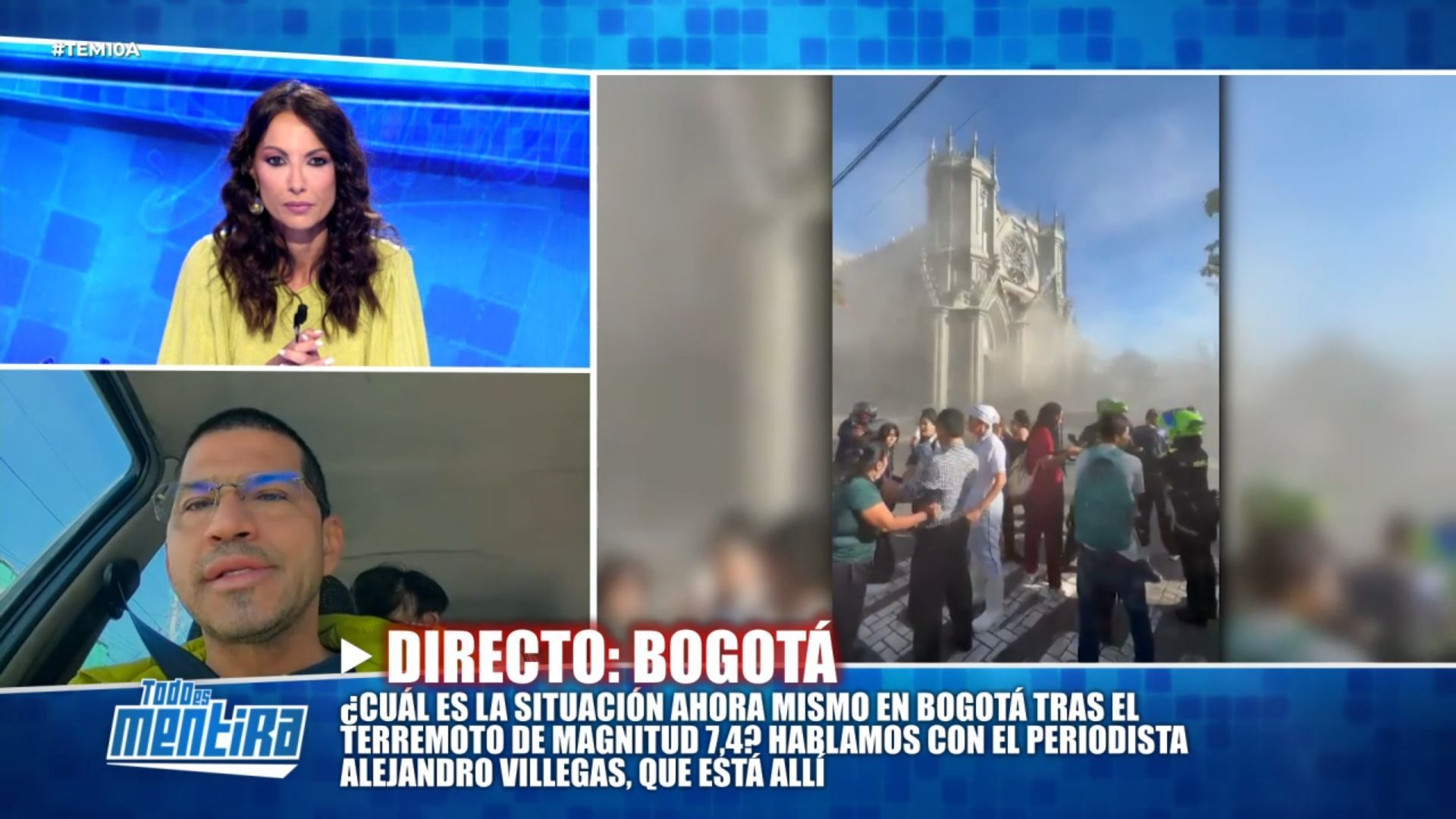 Un periodista colombiano narra cómo se ha vivido el terremoto que ha sacudido el país: "El movimiento fue muy potente"
