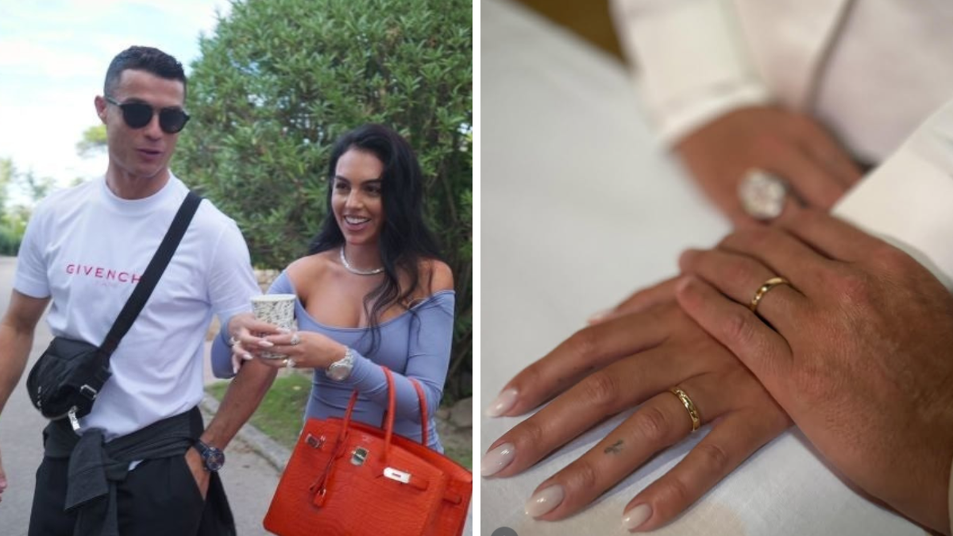 Cristiano Ronaldo y Georgina Rodríguez y su anillo de compromiso Cristiano Ronaldo y Georgina Rodríguez y su anillo de compromiso