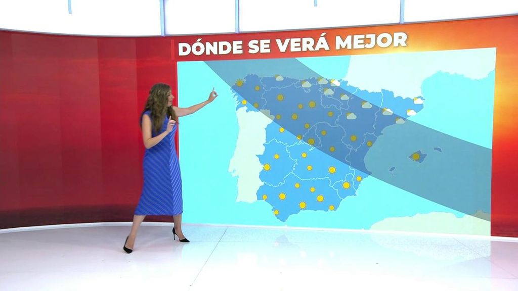 Los lugares de España donde mejor y peor se verá el eclipse y sus efectos en el tiempo