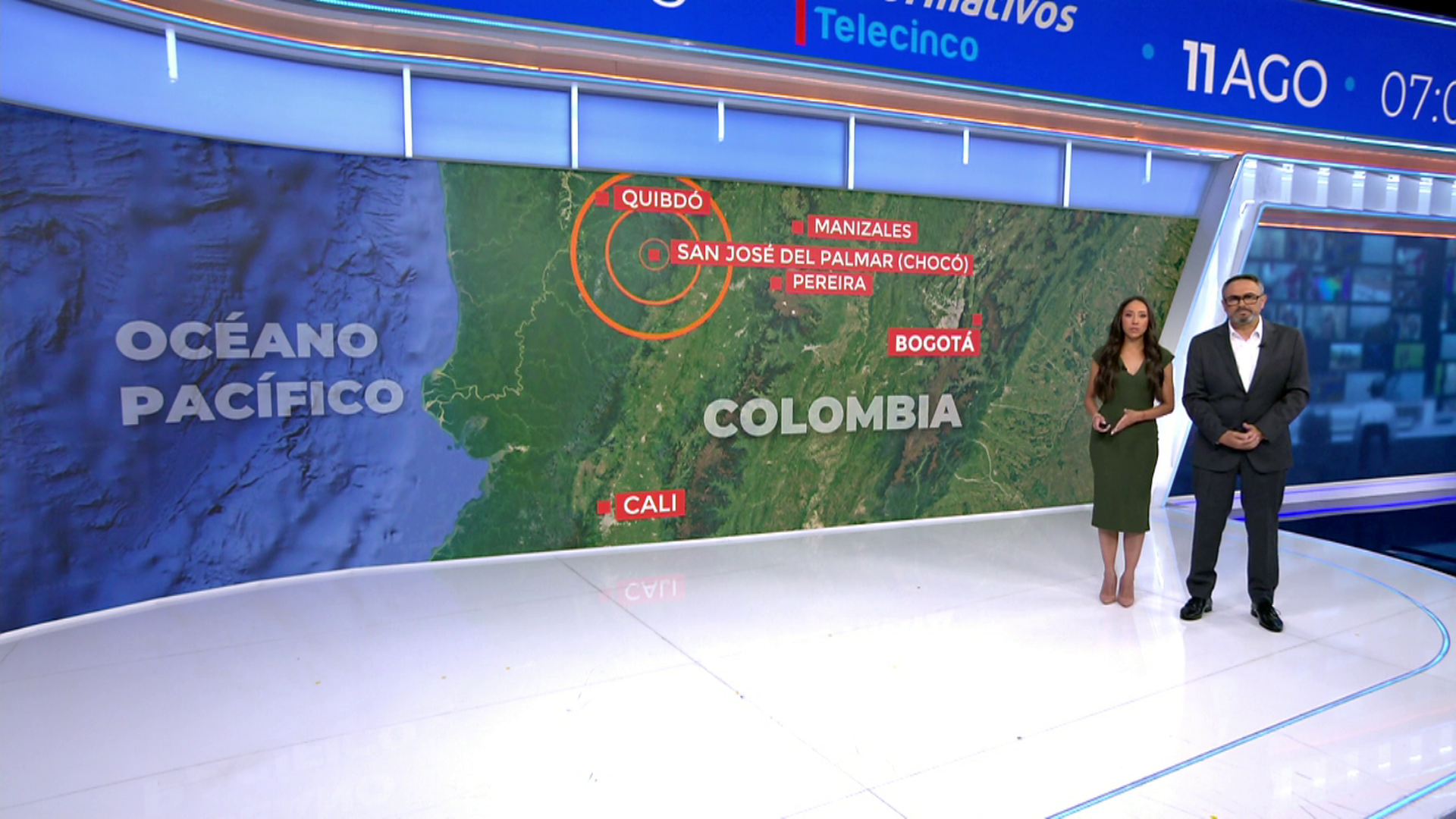 El mapa de las zonas afectadas por el devastador terremoto en Colombia, el peor de la última década en el país