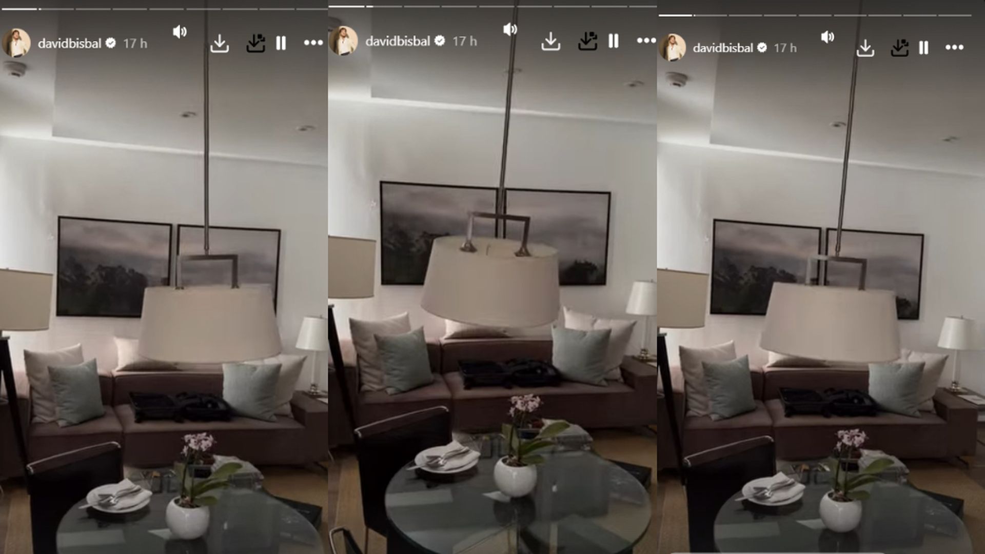 El terremoto en el piso de David Bisbal