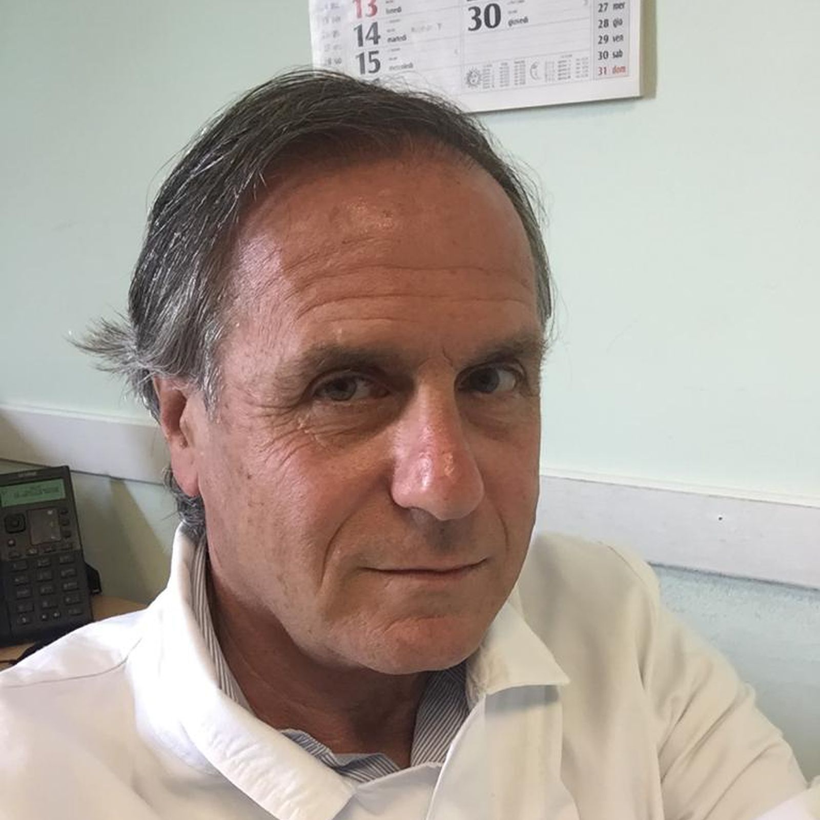 Gianni Daniele, médico de la federación italiana de tenis