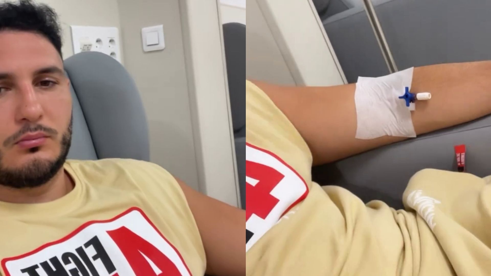 Las imágenes de Omar Montes en el hospital
