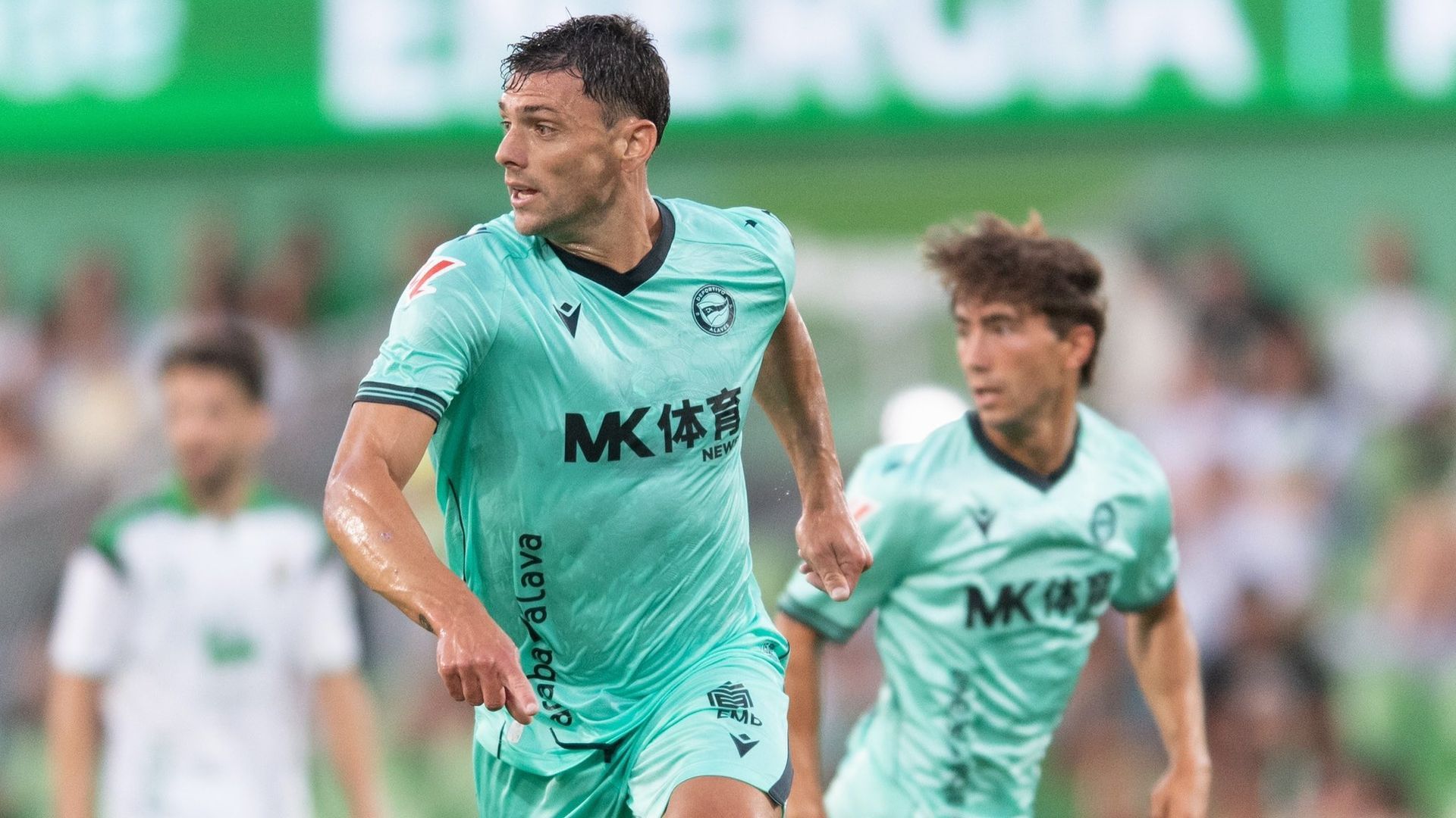 Lucas Boyé y Mikel Rodríguez durante un amistoso de pretemporada del Deportivo Alavés Lucas Boyé y Mikel Rodríguez durante un amistoso de pretemporada del Deportivo Alavés
