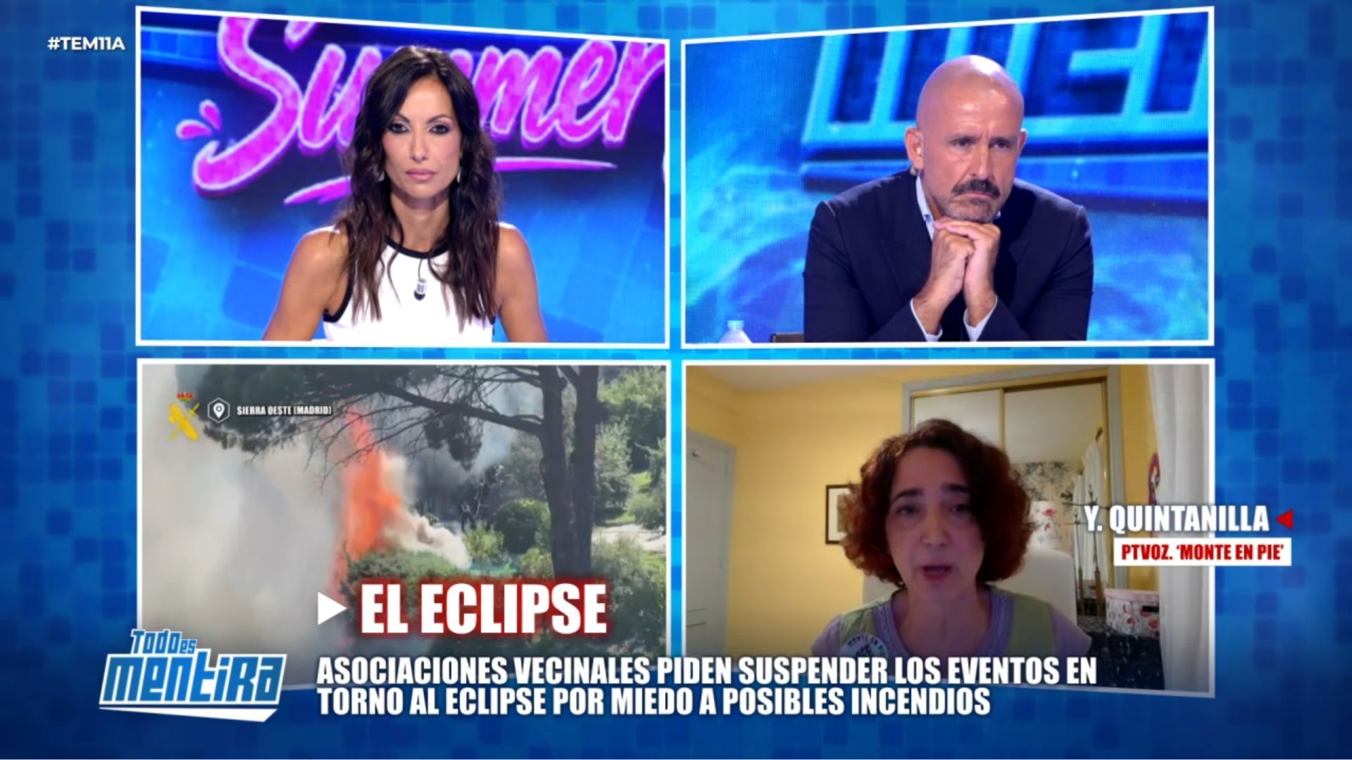 Jaime de los Santos responde a las preocupaciones de 'Monte en pie' ante el eclipse: "Están perfectamente prevenidos"