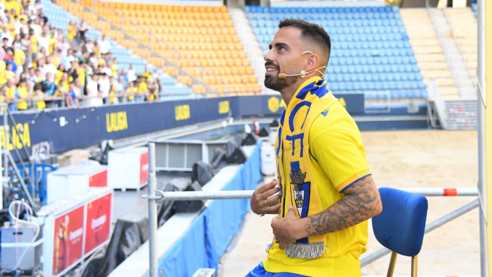 Suso Fernández, en su presentación con el Cádiz Suso Fernández, en su presentación con el Cádiz