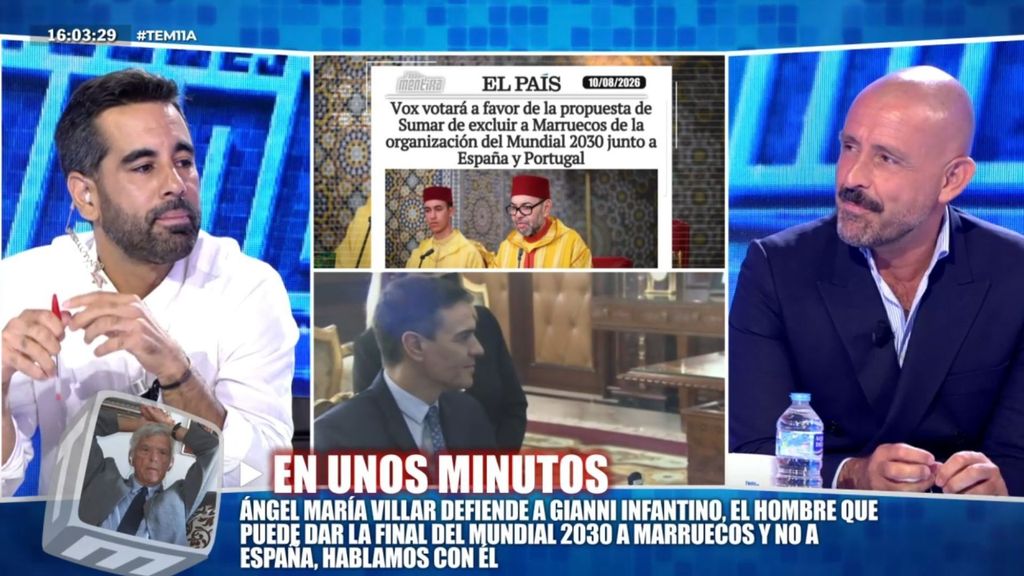La postura del PP y PSOE sobre la propuesta de excluir a Marruecos de la organización del Mundial, según Jaime de los Santos y José Muñoz