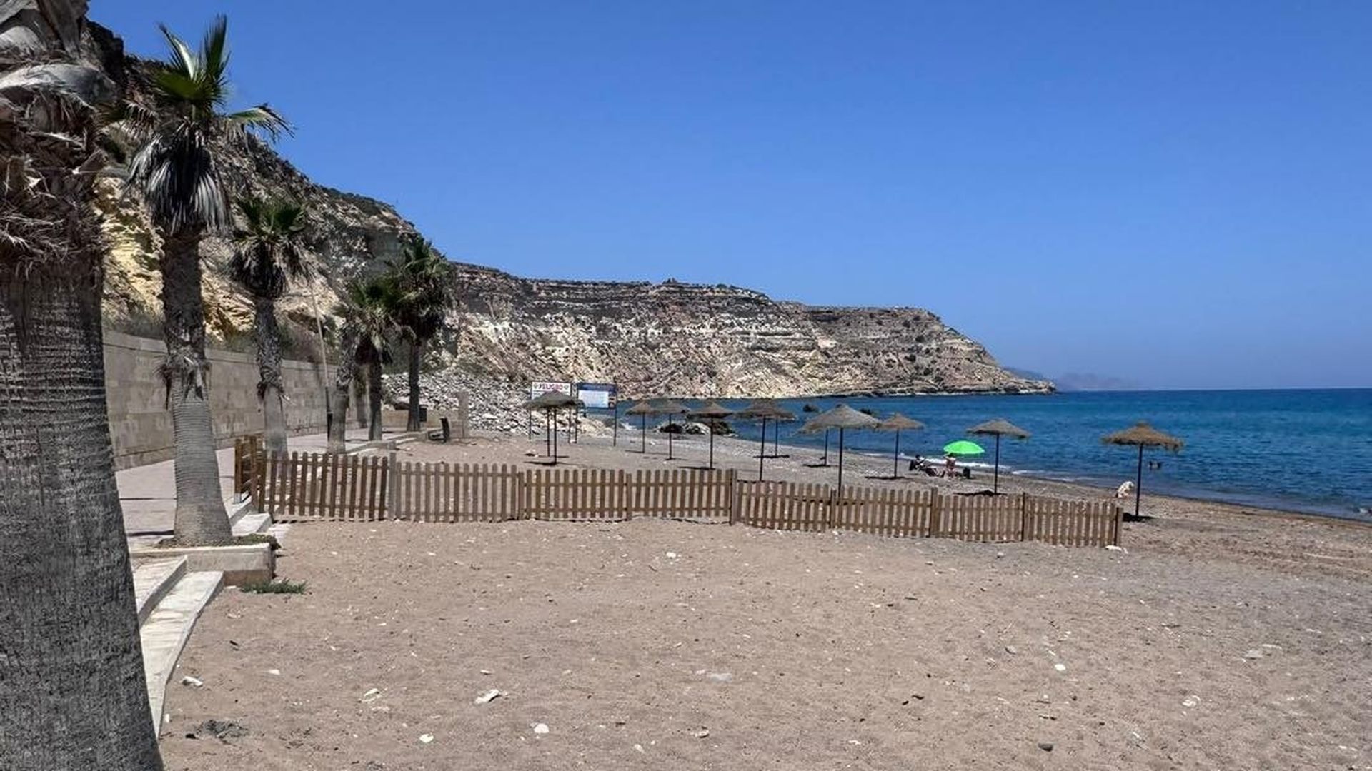 Una playa de Melilla Una playa de Melilla