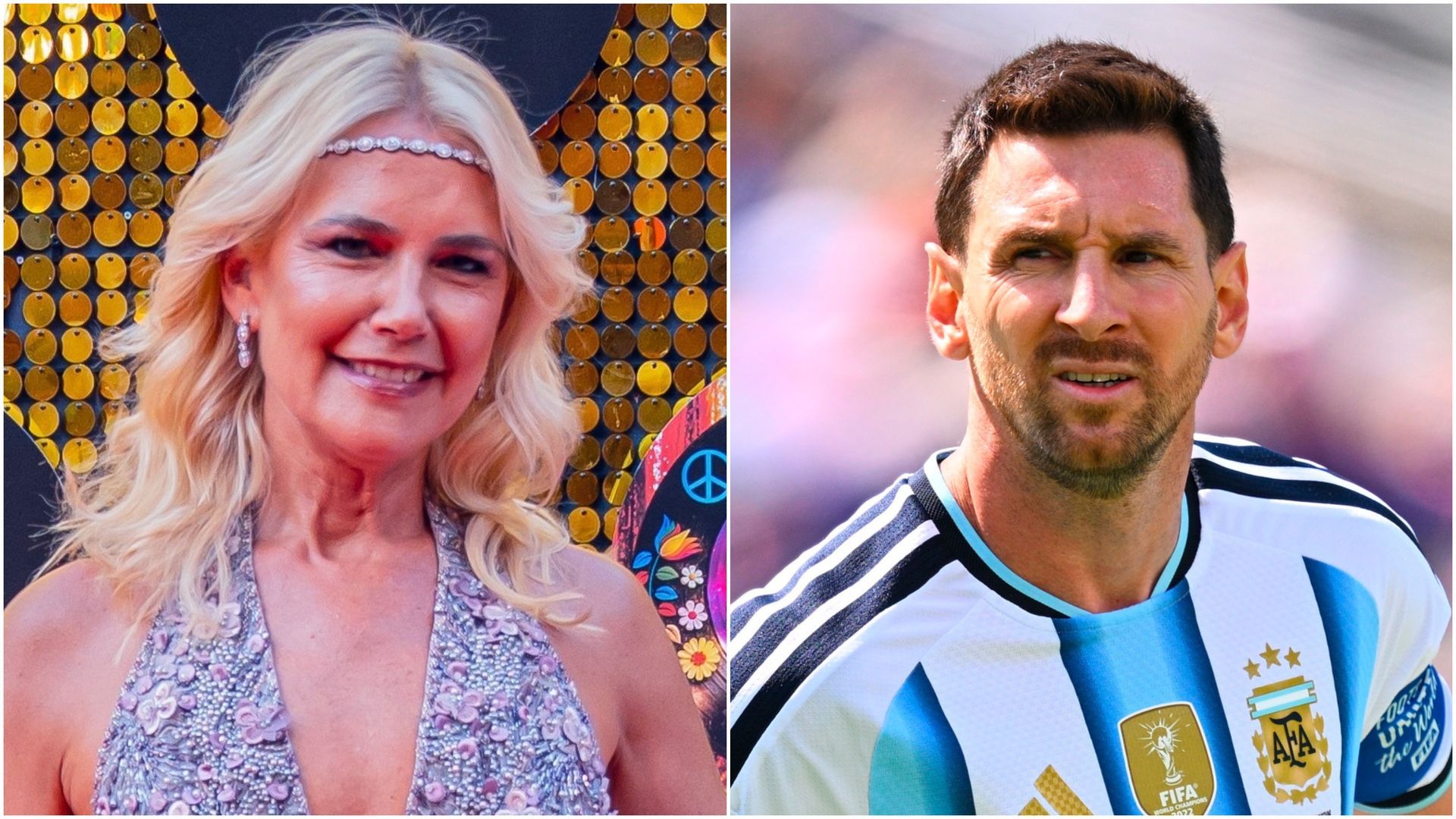 Valeria Mazza y Messi