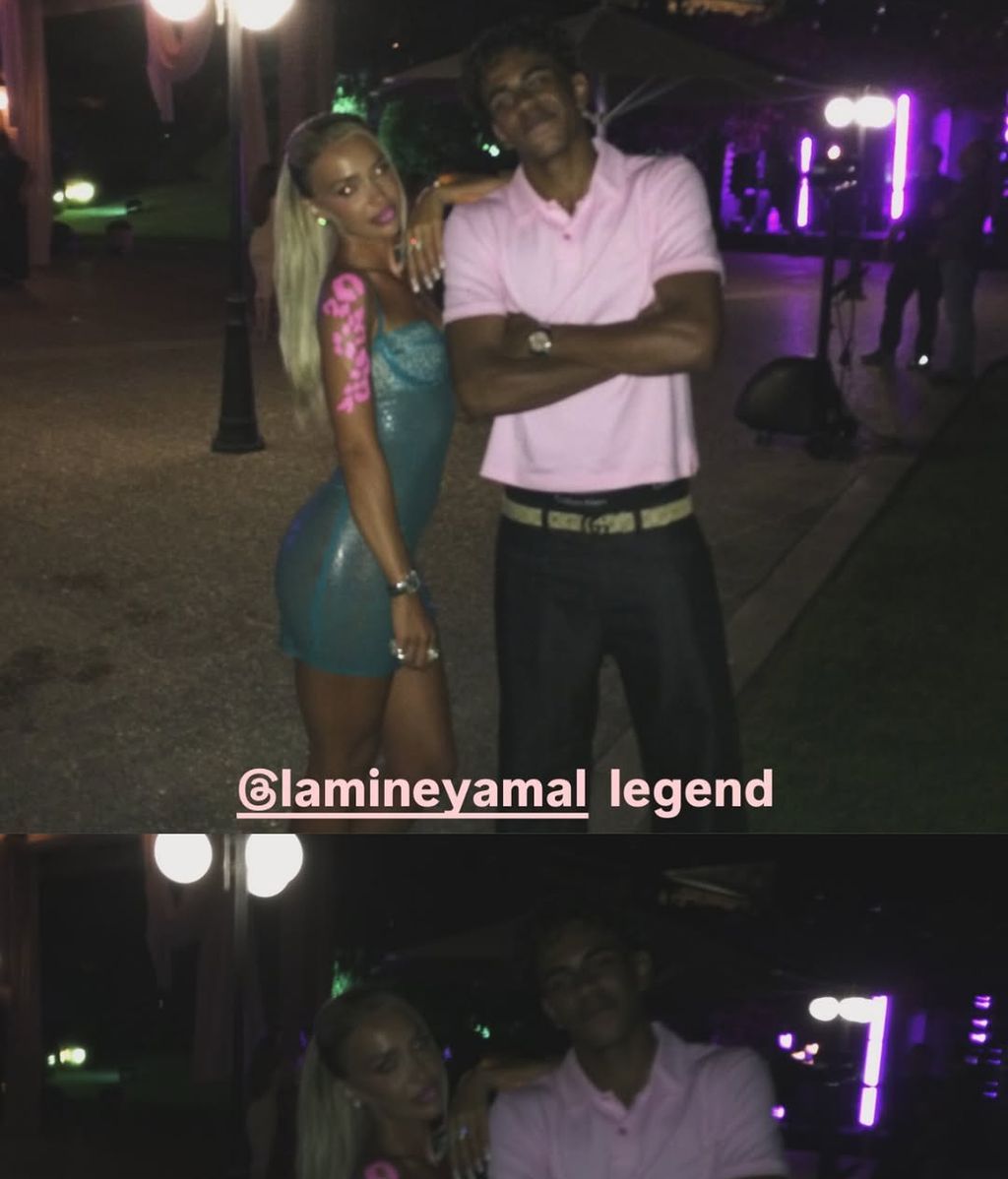 Bad Gyal y Lamine Yamal, en el interior de la fiesta