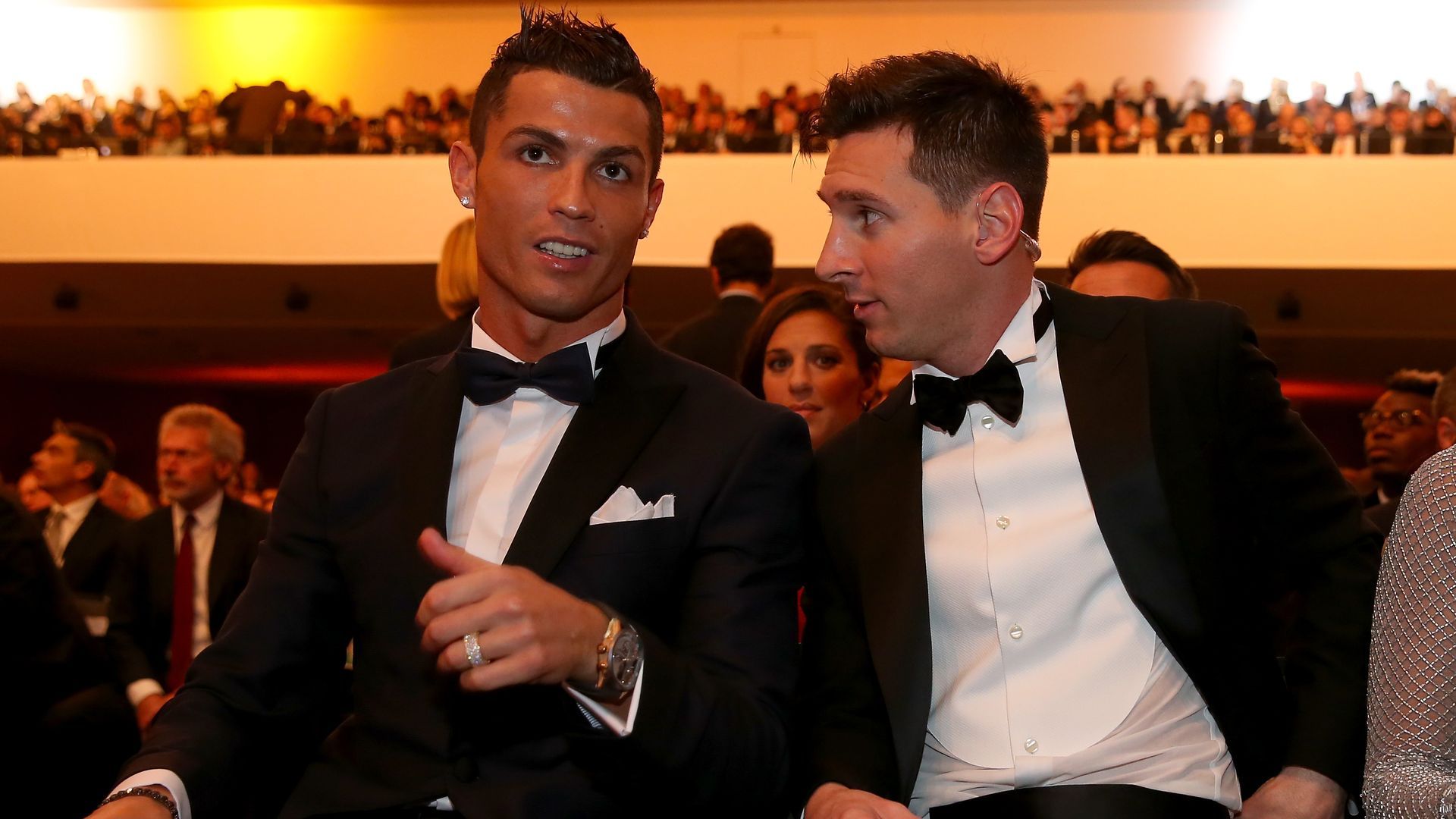 Cristiano Ronaldo y Leo Messi, en una imagen de archivo Cristiano Ronaldo y Leo Messi, en una imagen de archivo