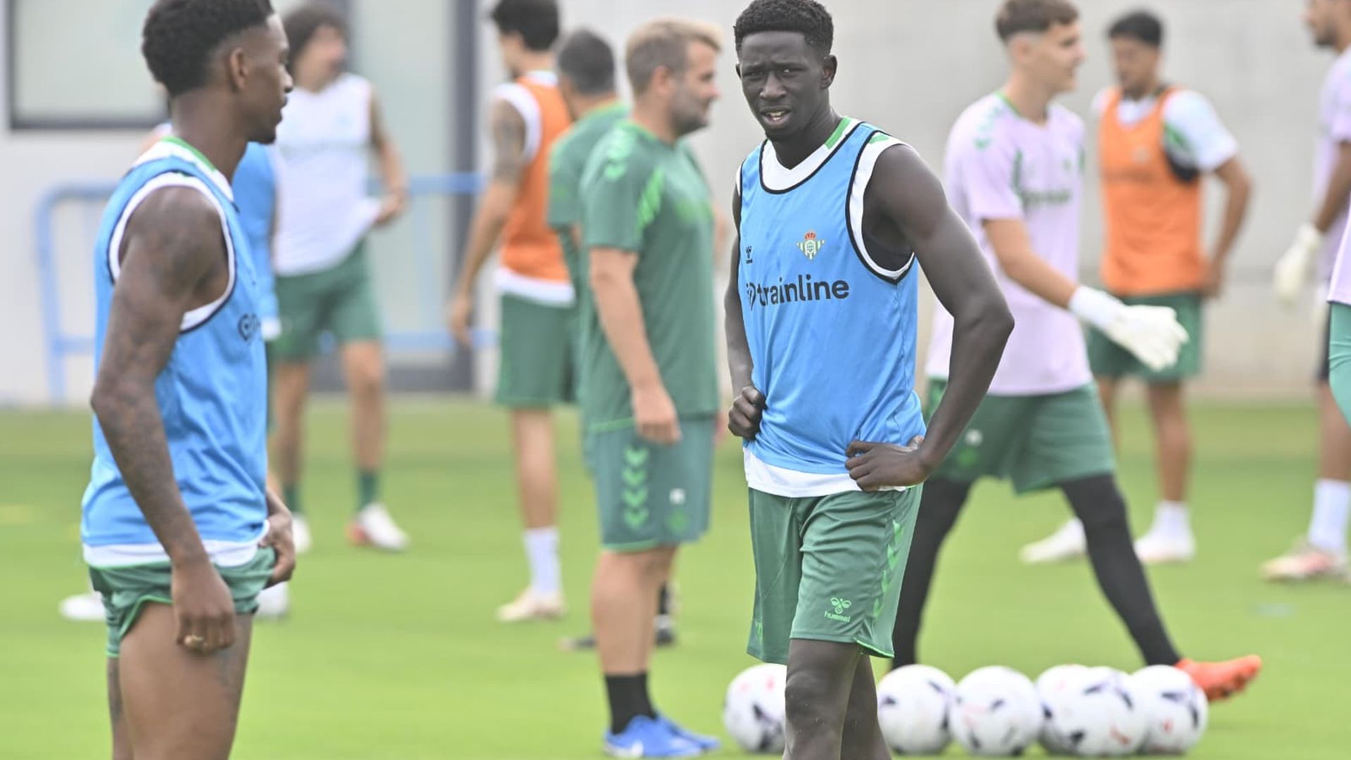 Gnangoro Bouaré, en el entrenamiento