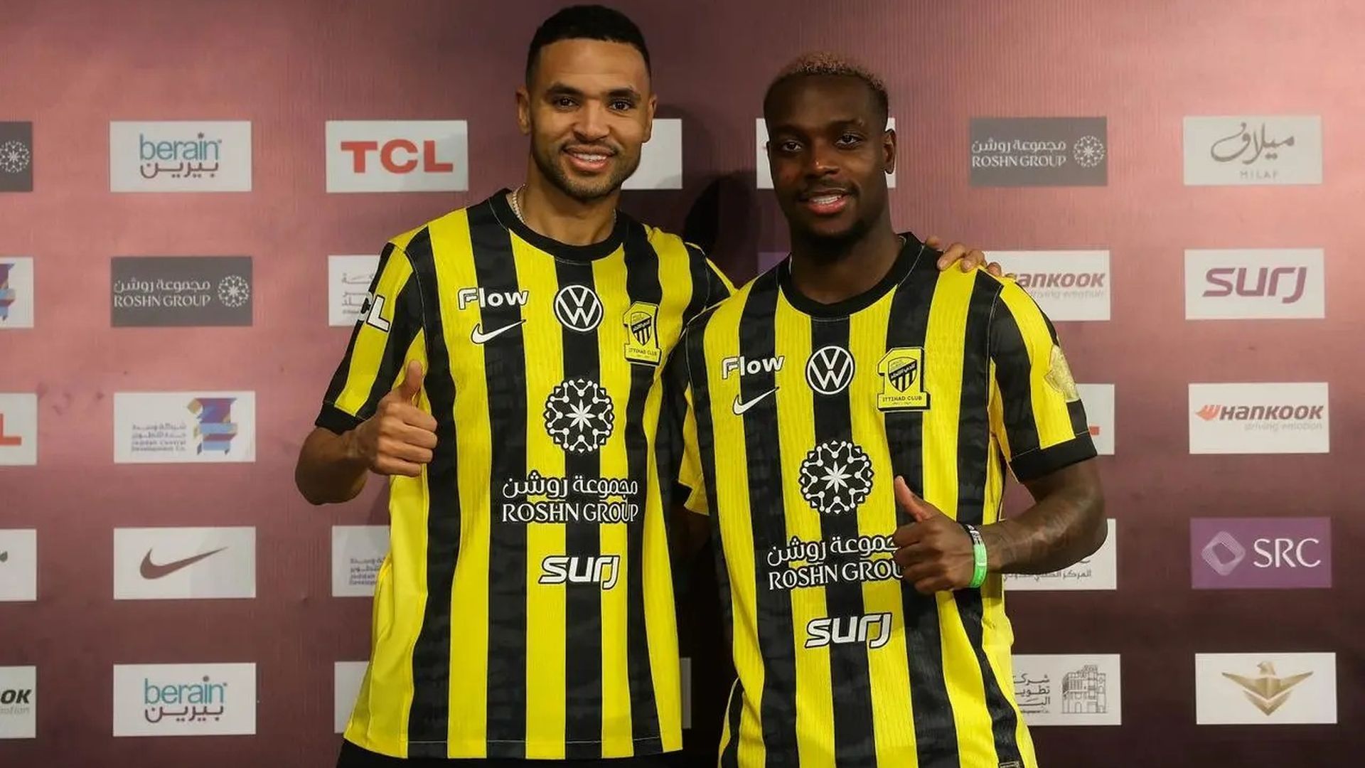 Ilenikhena y En-Nesyri, en su primer día en el Al-Ittihad