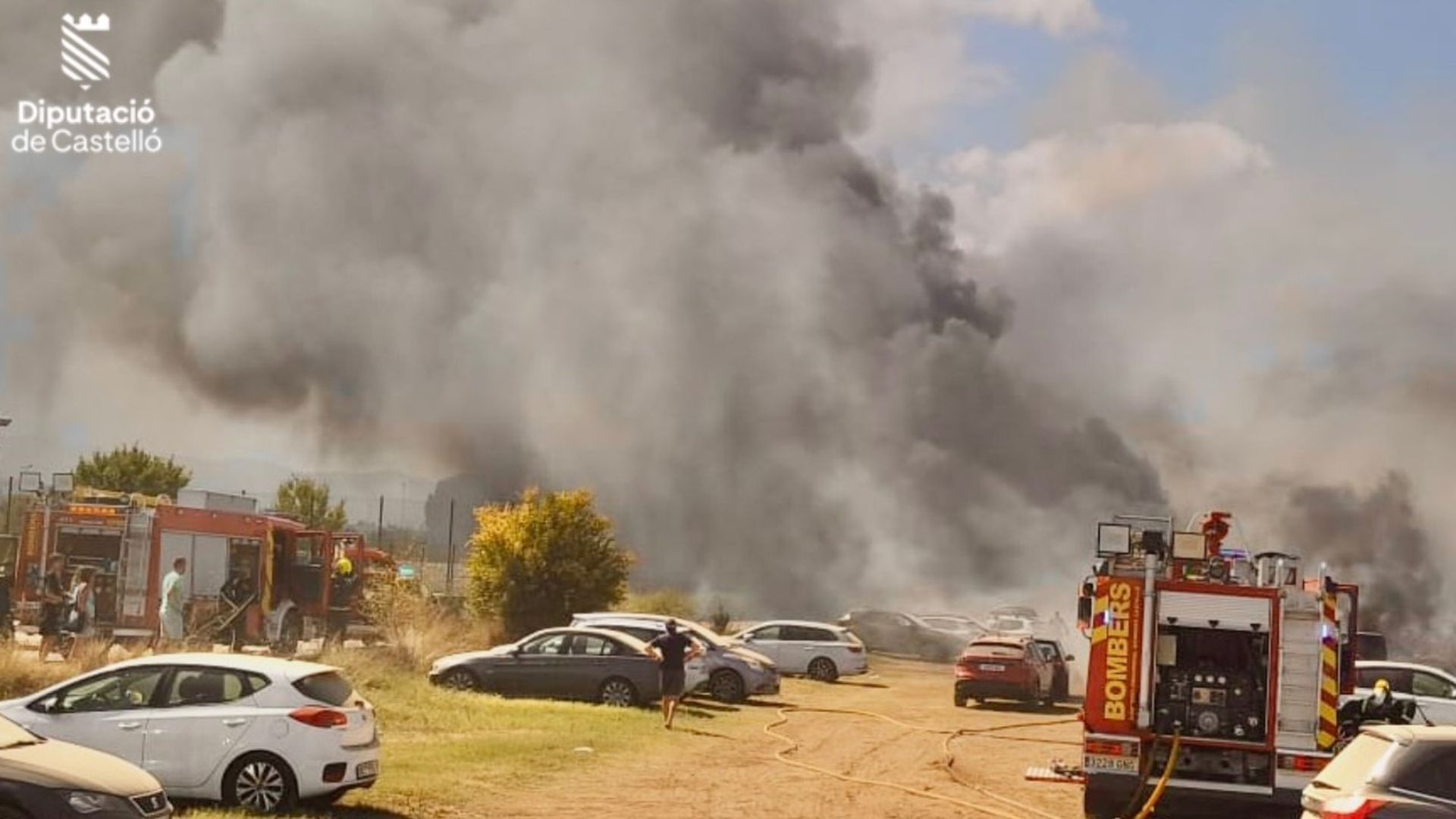 Imágenes del incendio en Peñíscola Imágenes del incendio en Peñíscola