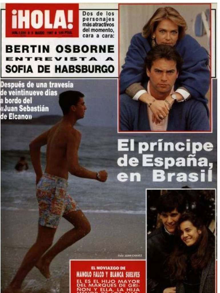 La foto del entonces príncipe Felipe en bañador, de la revista '¡Hola!'