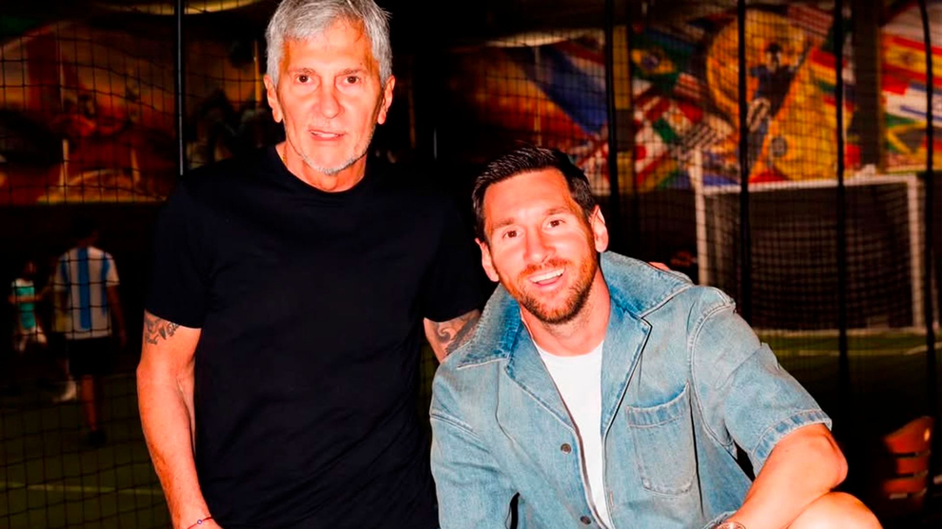 Leo Messi y su padre, Jorge Leo Messi y su padre, Jorge