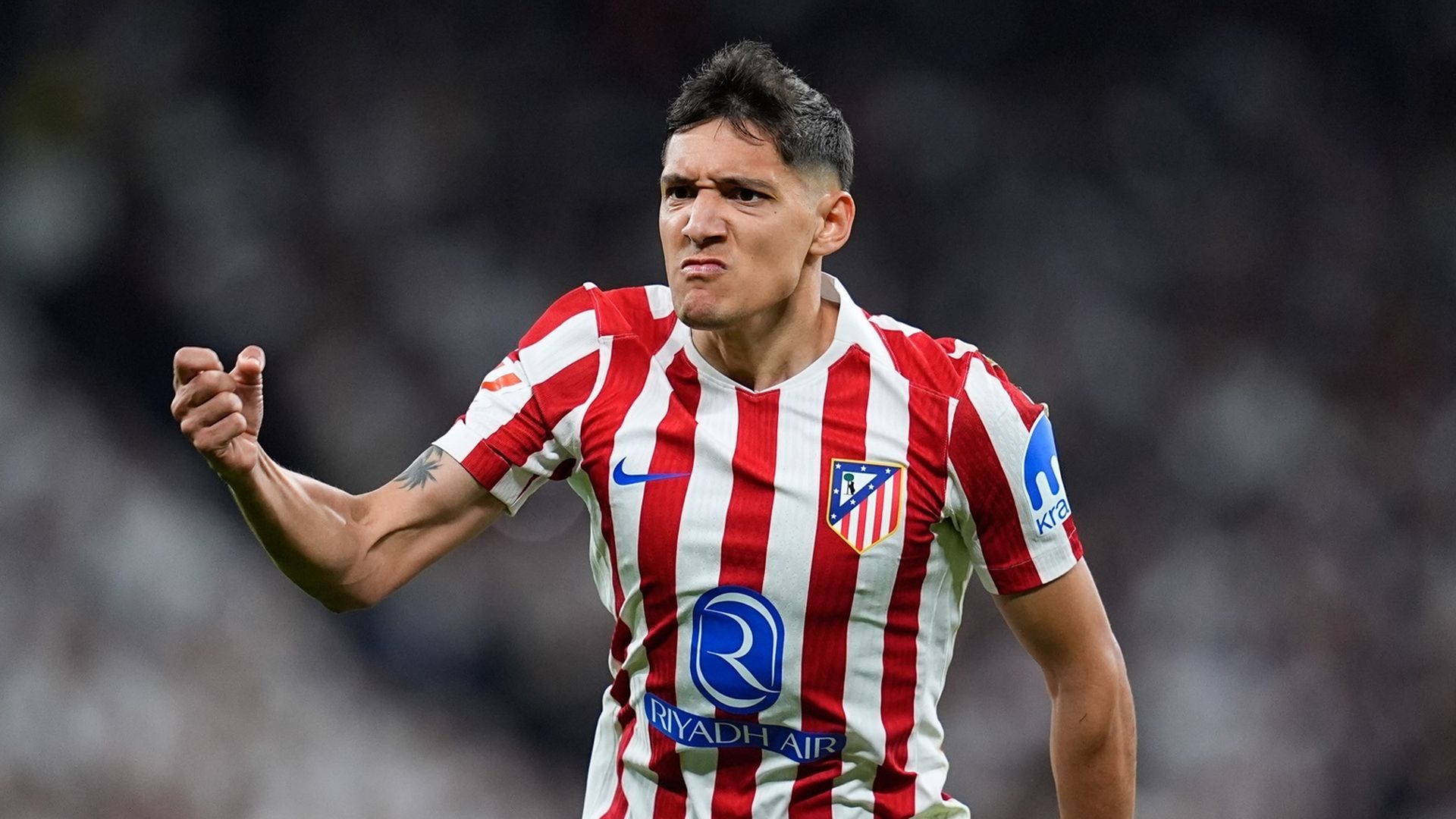 Nahuel Molina durante un partido del Atlético de Madrid la temporada pasada Nahuel Molina durante un partido del Atlético de Madrid la temporada pasada