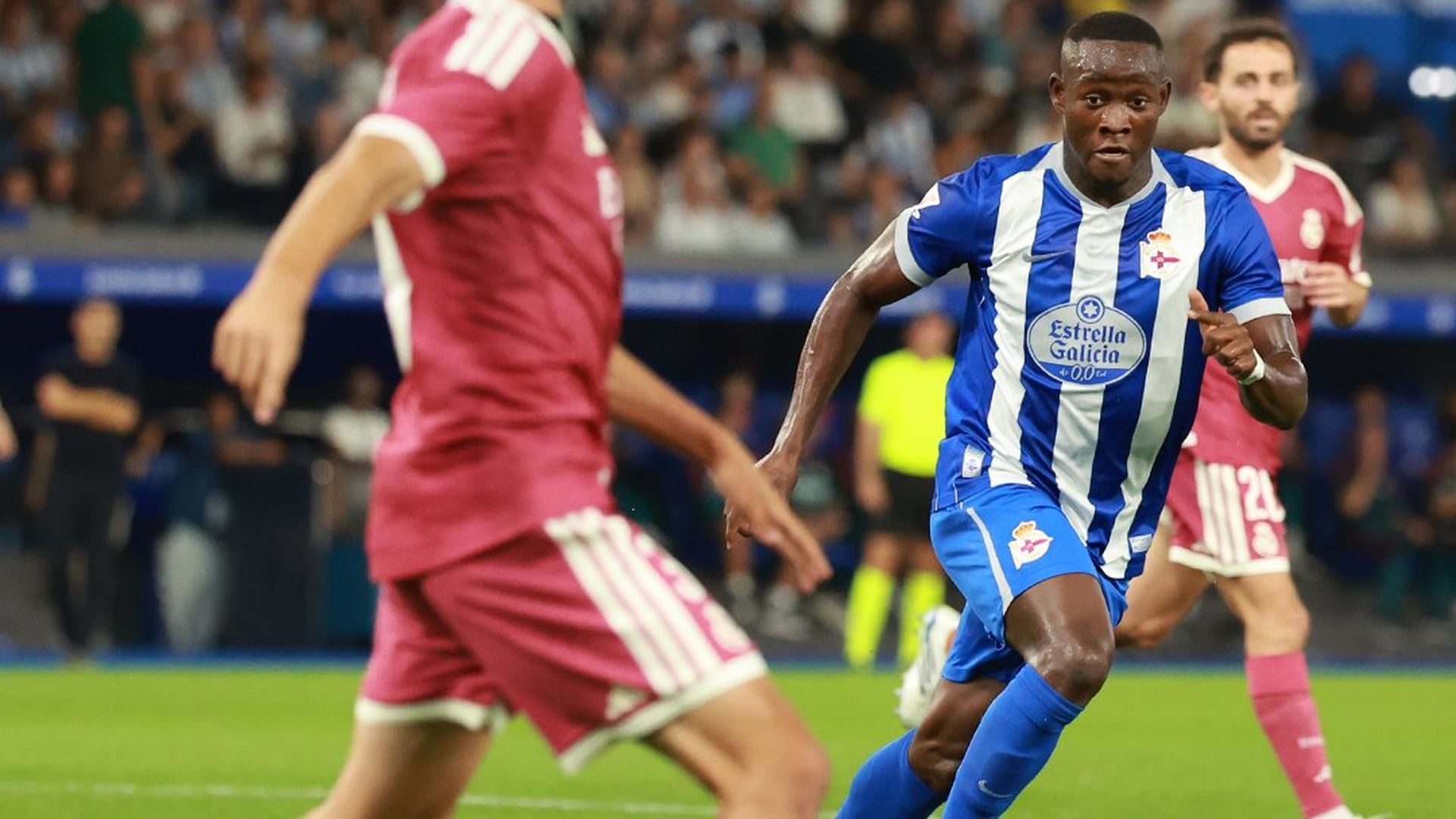 Nsongo Bil ante el Madrid