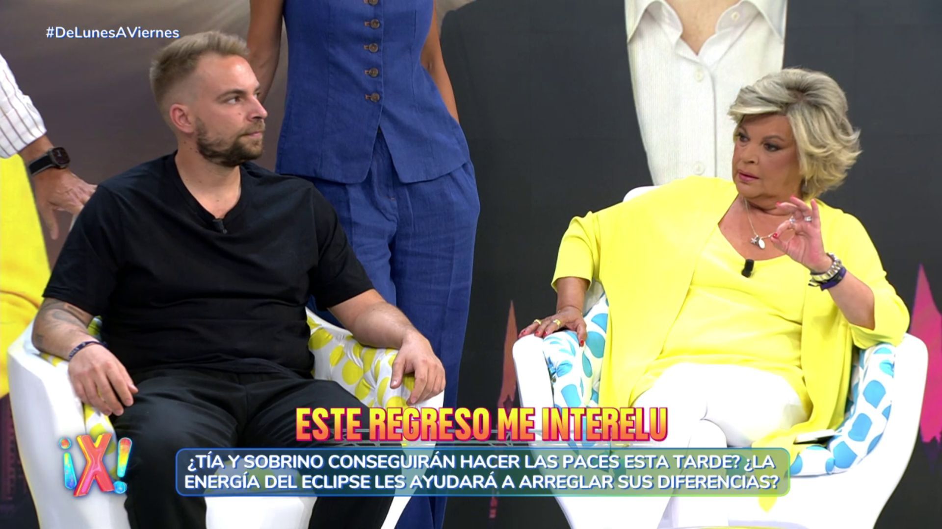 Terelu Campos y José María Almoguera, cara a cara Terelu Campos y José María Almoguera, cara a cara
