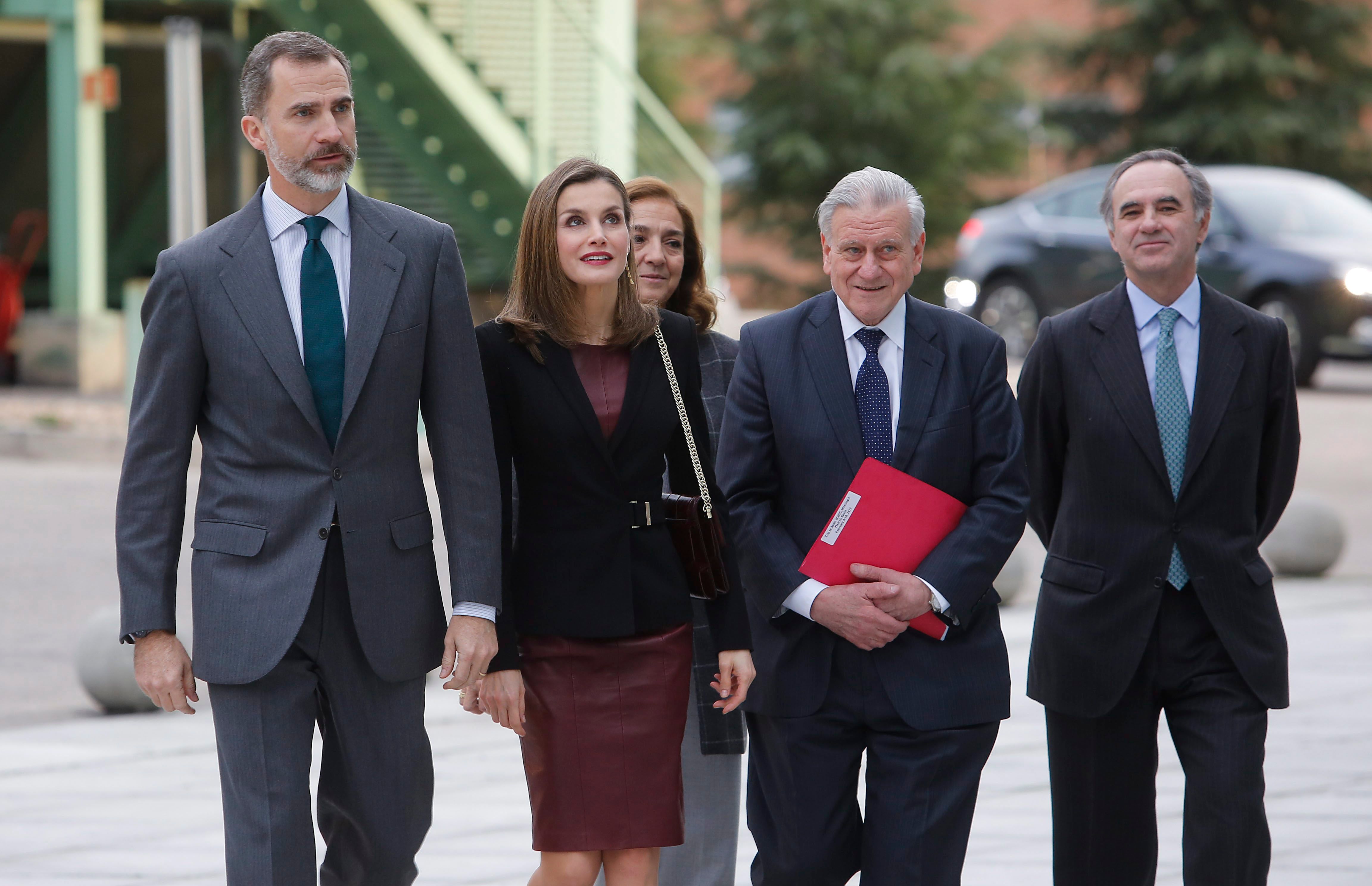 Valentín Fuster, junto a los reyes, en una imagen de archivo