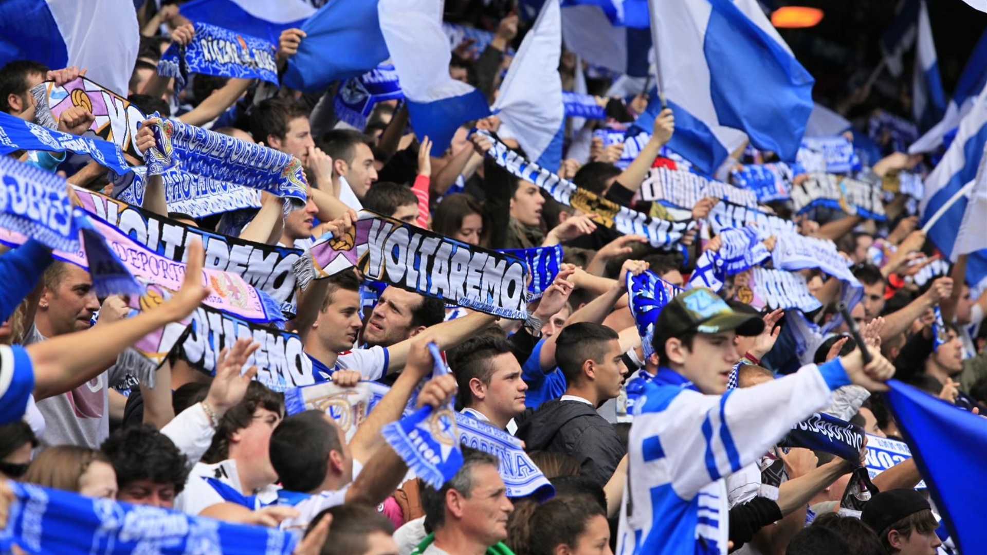 Aficionados del Deportivo, en Riazor Aficionados del Deportivo, en Riazor