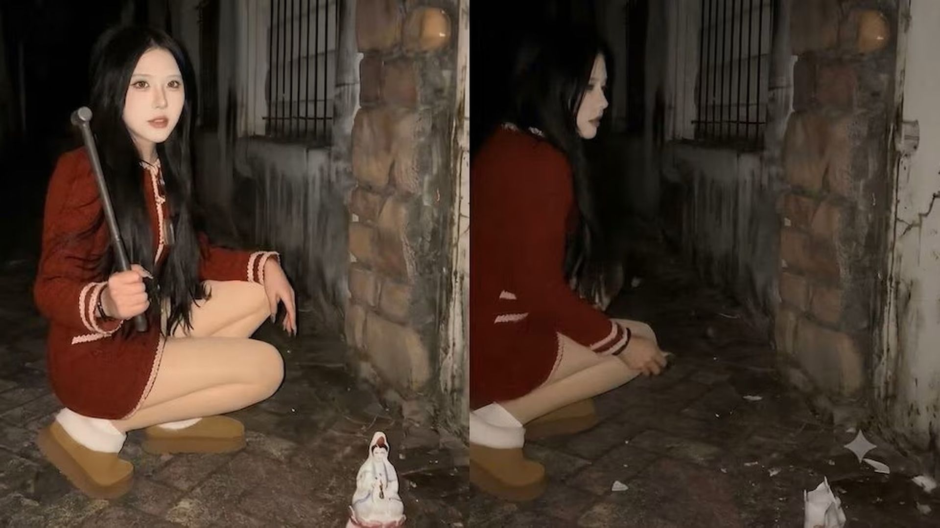 Captura de pantalla del ritual de la influencer