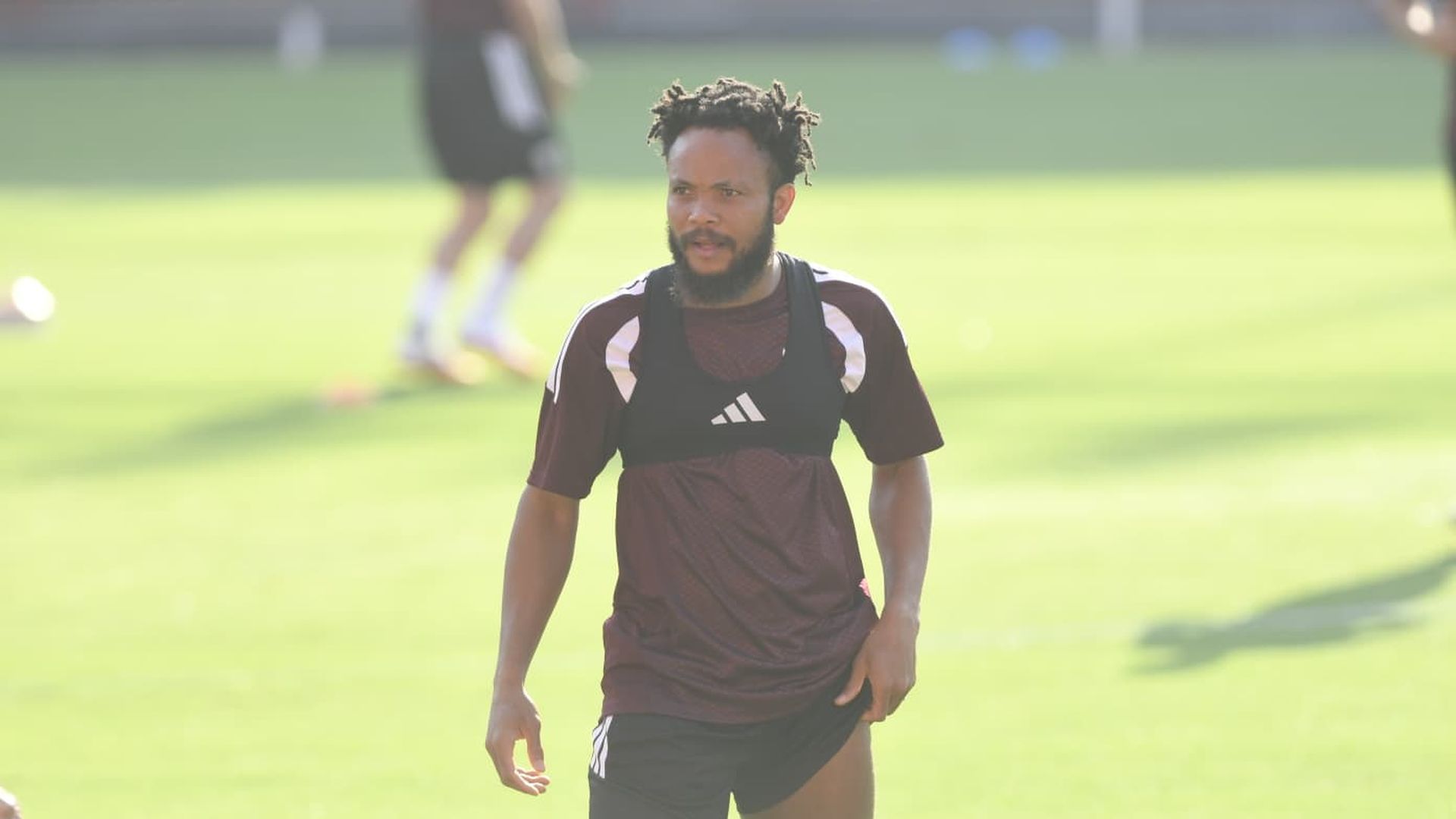Ejuke, en el entrenamiento de este miércoles