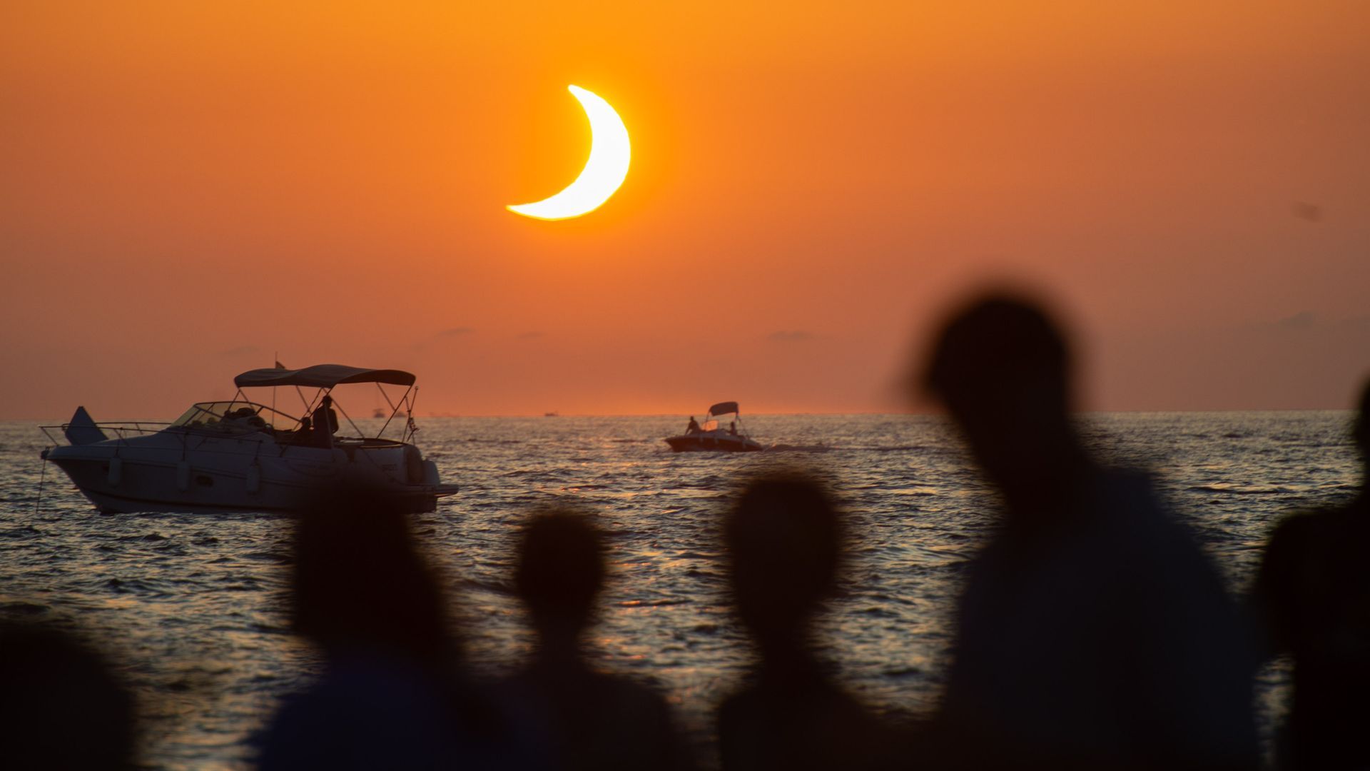 El eclipse de sol visto desde Ibiza