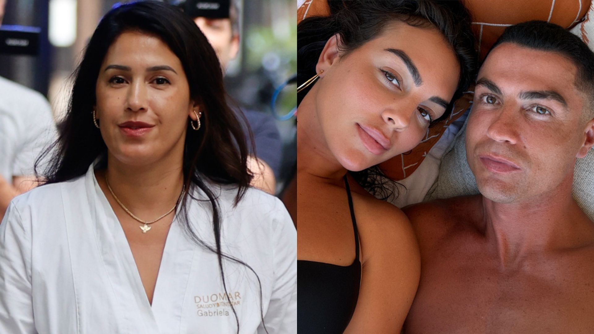Gabriela Guillén, Cristiano Ronaldo y Georgina Rodríguez Gabriela Guillén, Cristiano Ronaldo y Georgina Rodríguez