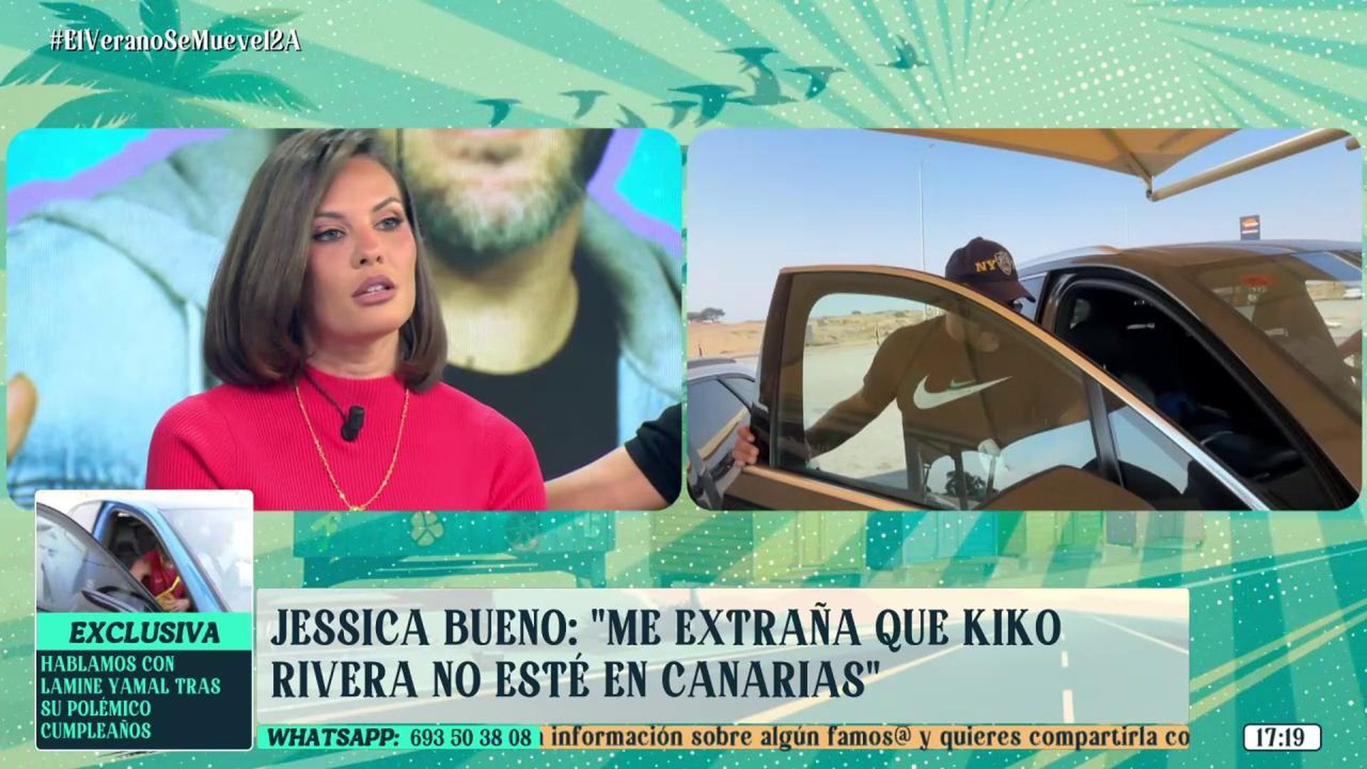 Jessica Bueno, sorprendida con Kiko Rivera