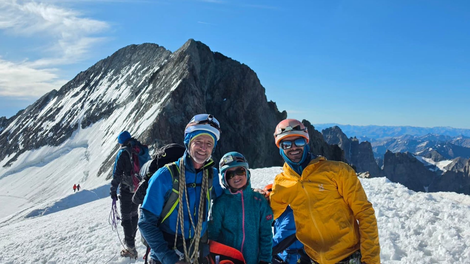 Júlia, en la expedición al Mont Blanc