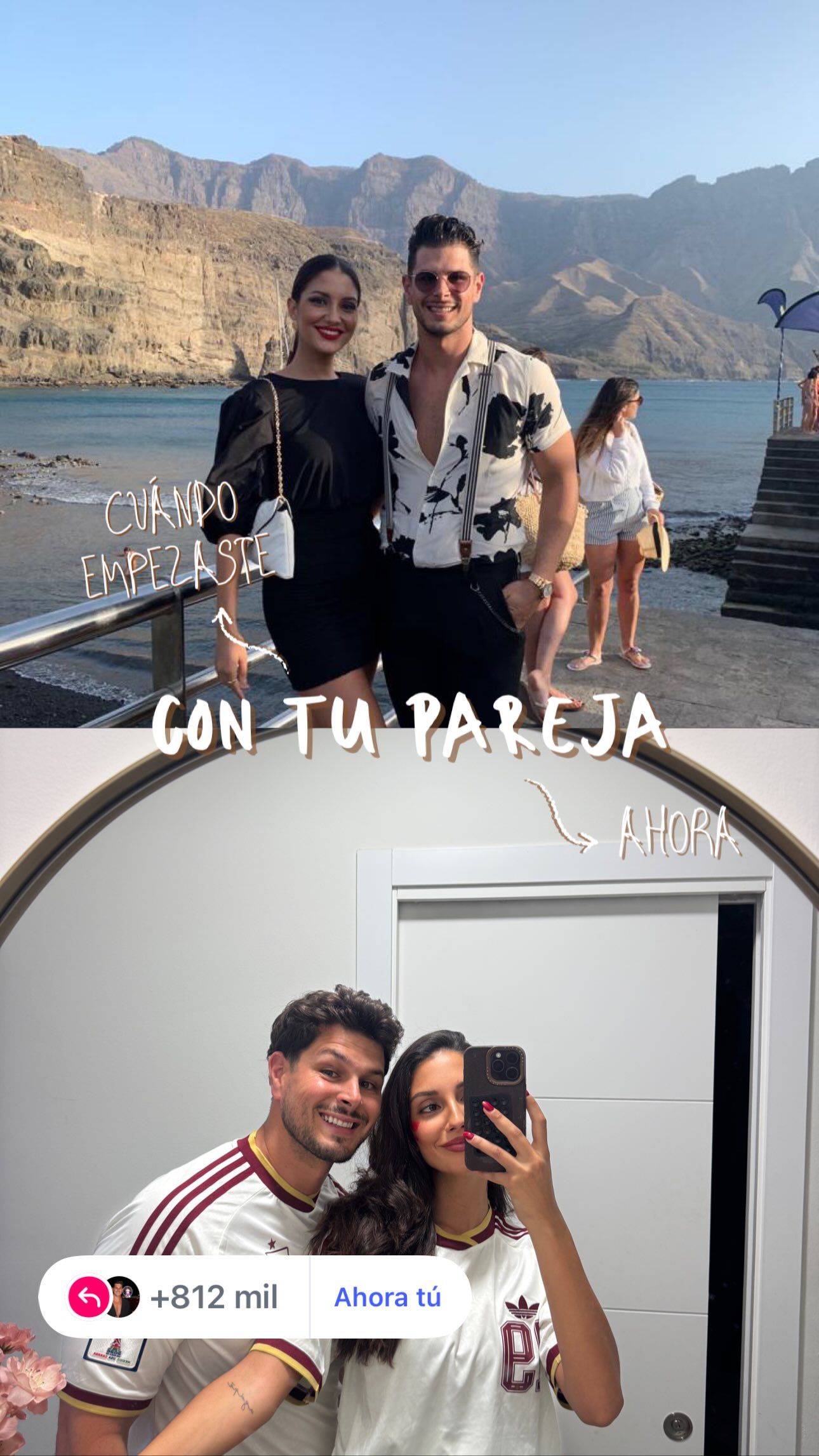 La foto que Alejandro ha subido de sus inicios de la relación con Tania