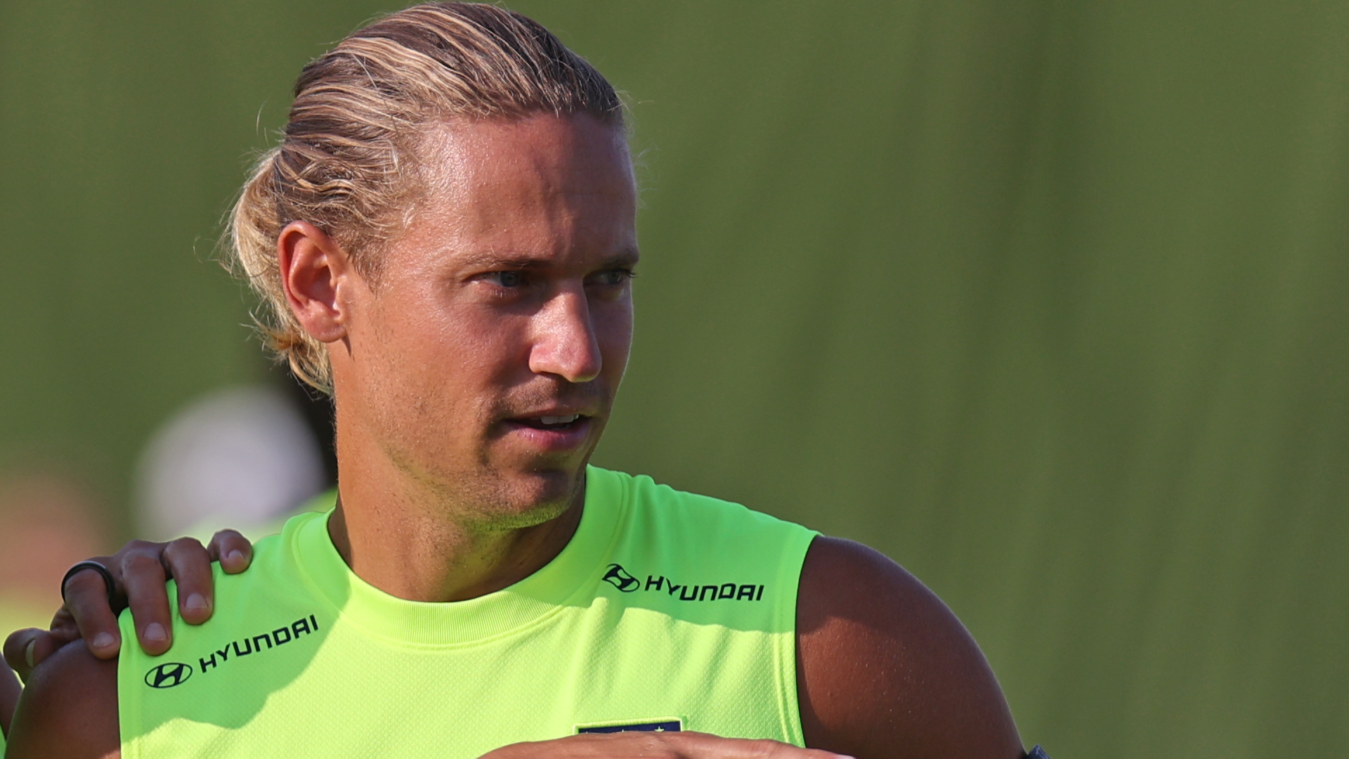 Marcos Llorente, en un entrenamiento del Atlético de Madrid Marcos Llorente, en un entrenamiento del Atlético de Madrid