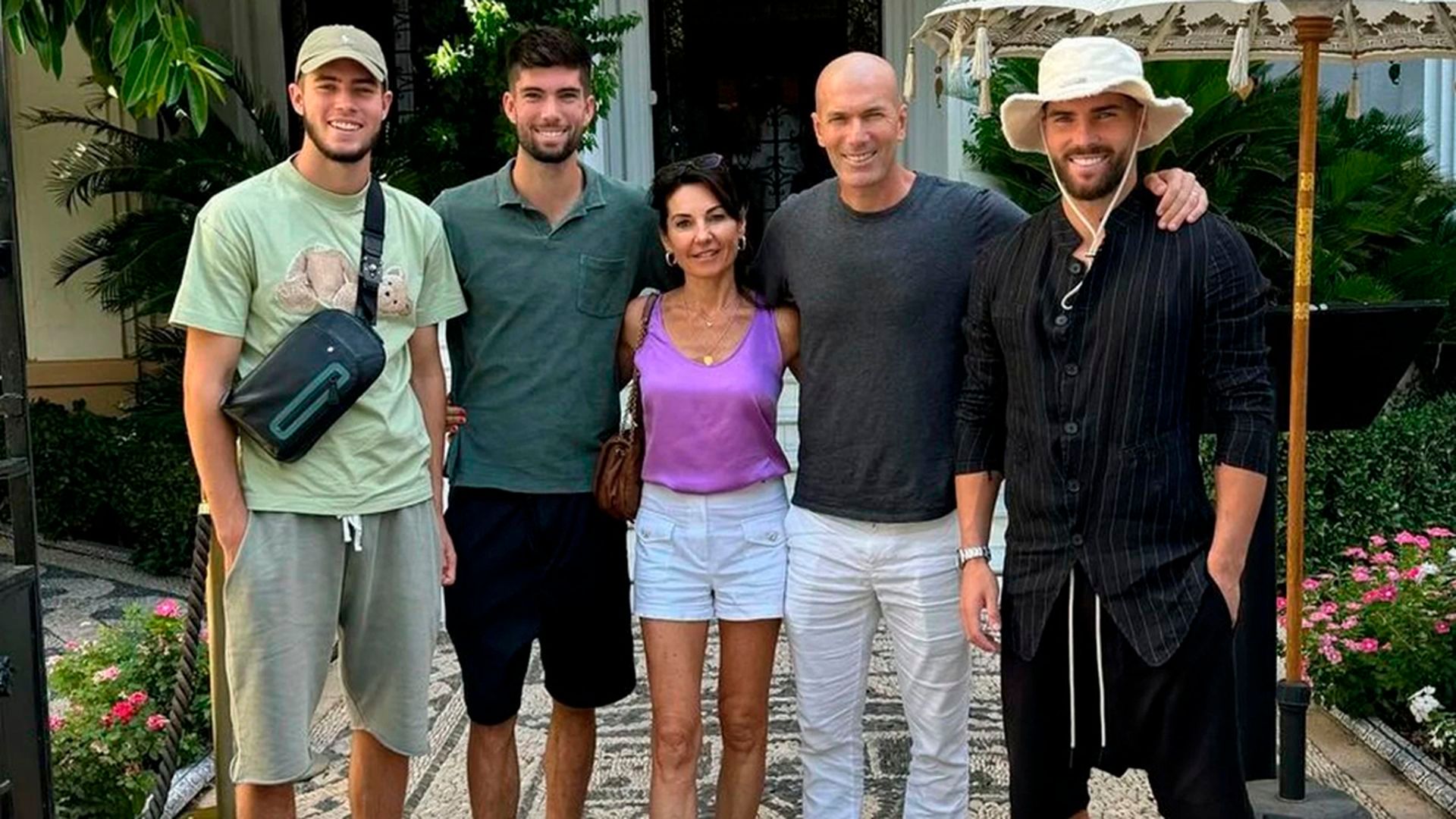 Zidane y su familia