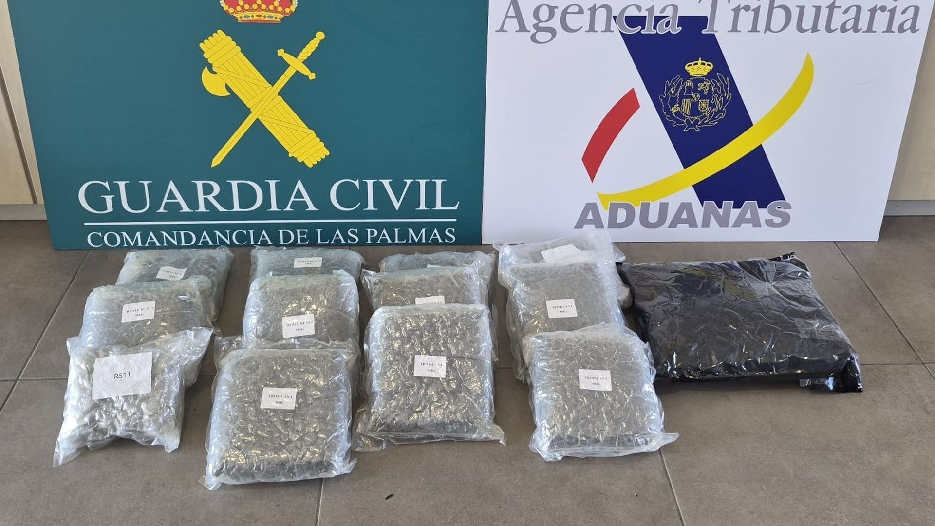 Al menos 10 detenidos y 400 kilos de hachís incautados en una operación antidroga en Gran Canaria Al menos 10 detenidos y 400 kilos de hachís incautados en una operación antidroga en Gran Canaria