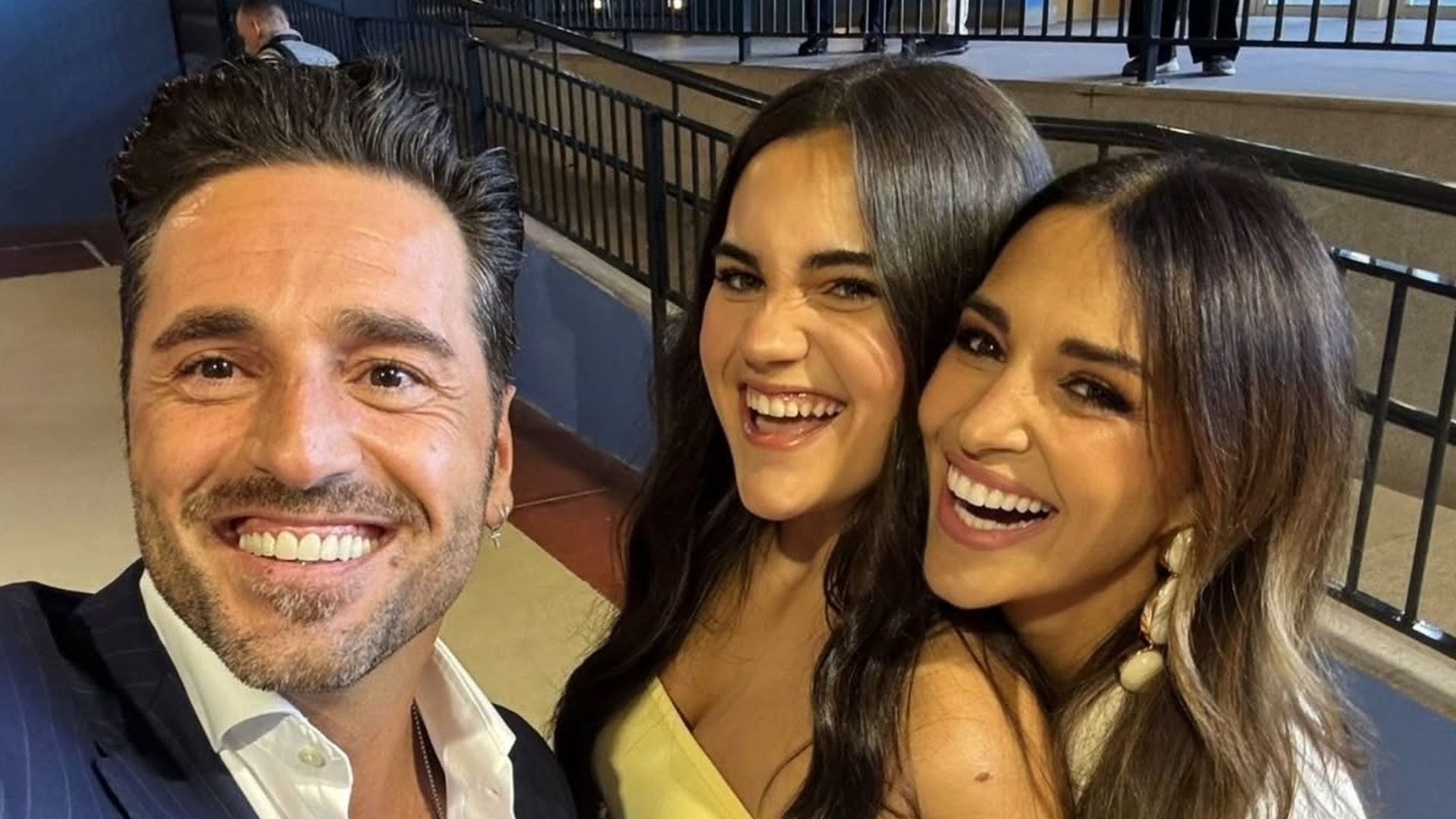 David Bustamante y Paula Echevarría junto a su hija, Daniella