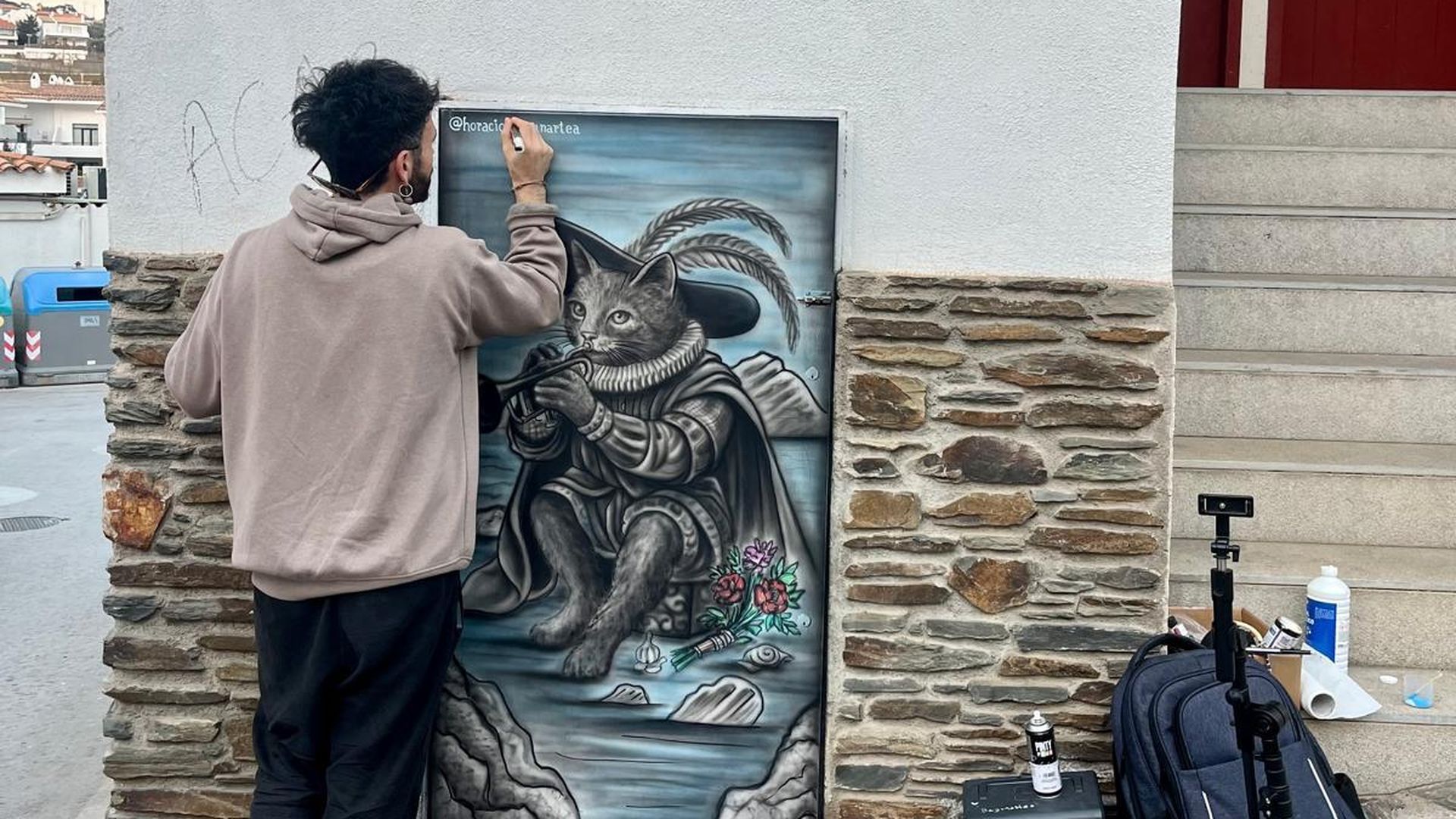 El artista Horacio Bezunartea