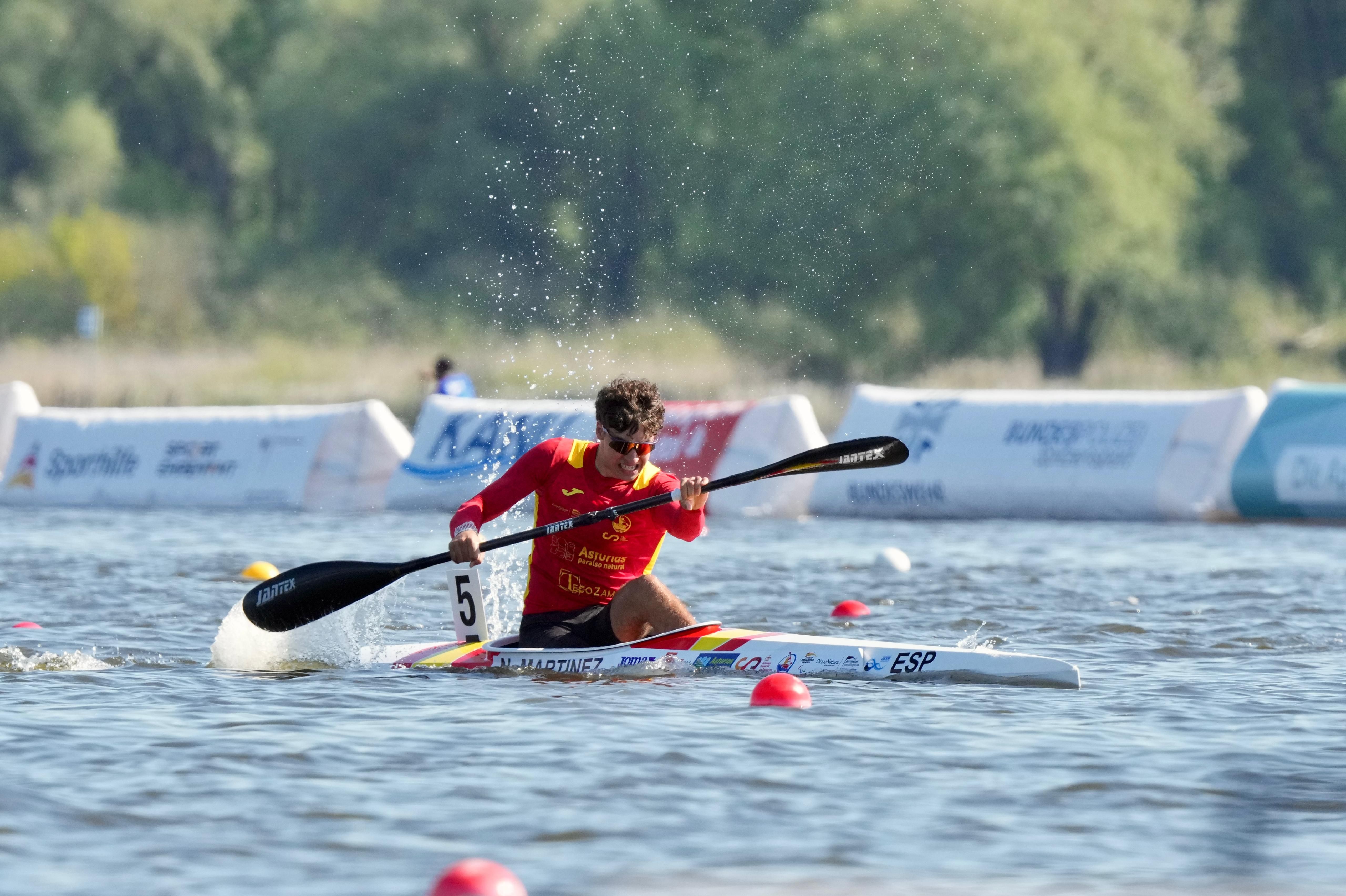 El deportista lucense durante una competición