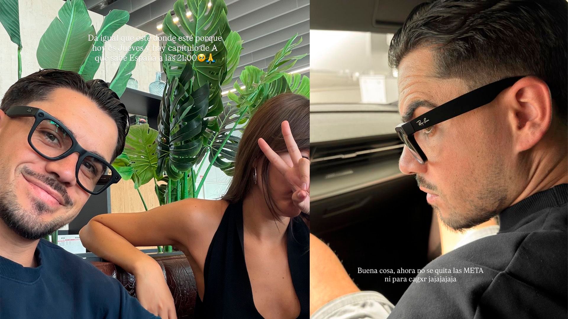 Jesús Sánchez con sus nuevas gafas