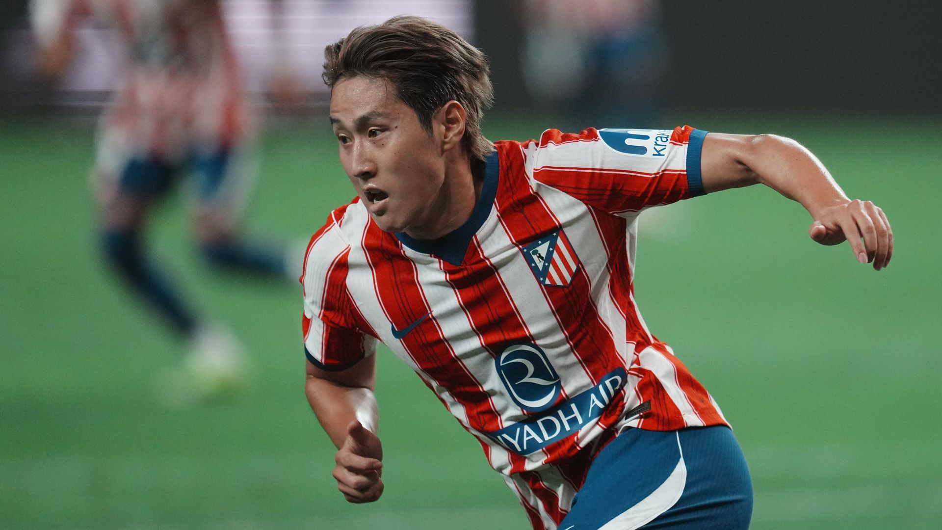 Kang-In Lee durante un partido de pretemporada del Atlético de Madrid