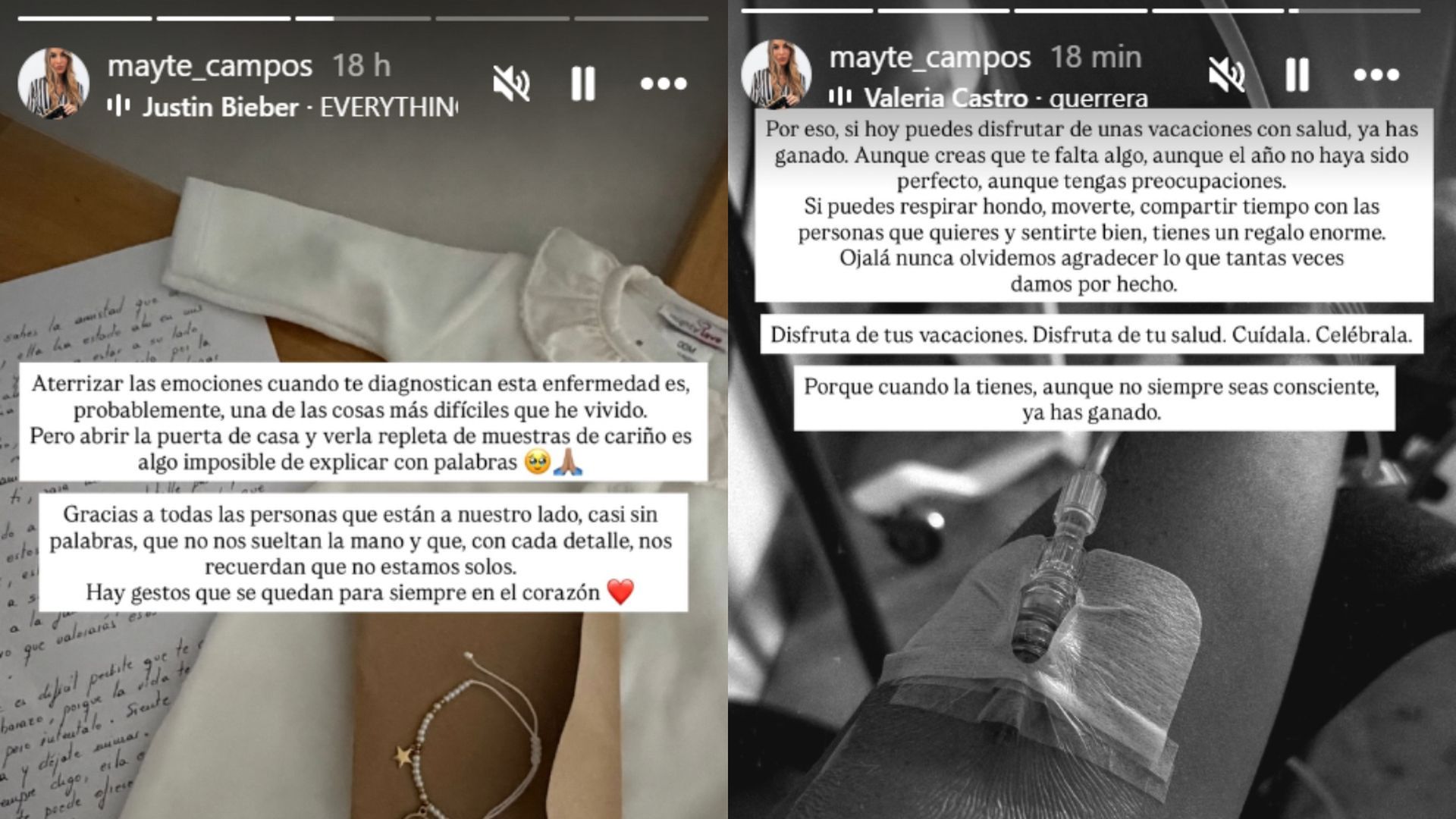 Los stories de Mayte Campos