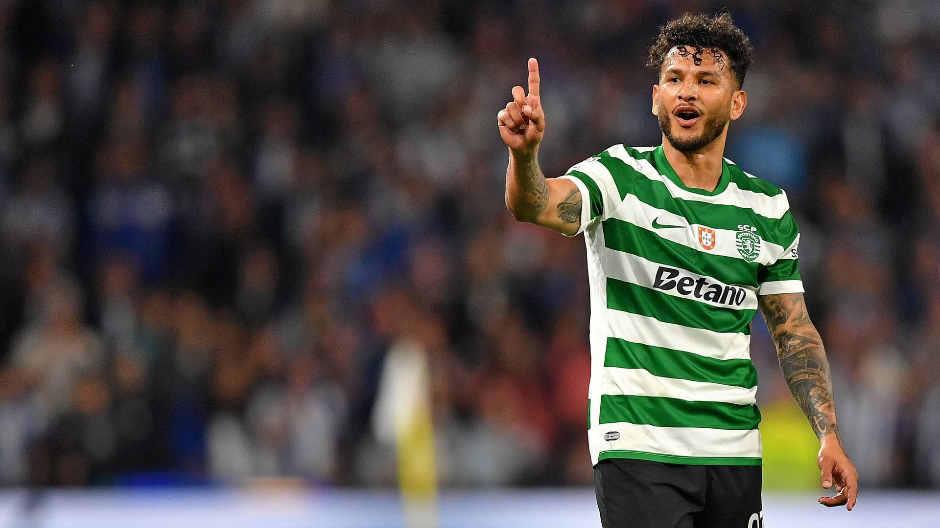 Luis Suárez, con el Sporting de Portugal. Luis Suárez, con el Sporting de Portugal.