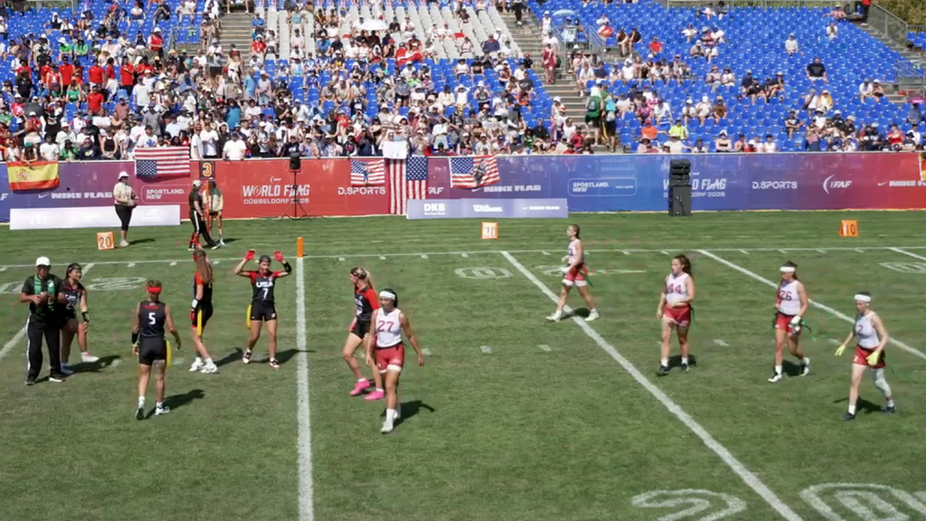 Resumen del partido entre España y Estados Unidos en el Mundial de Flag Football 2026