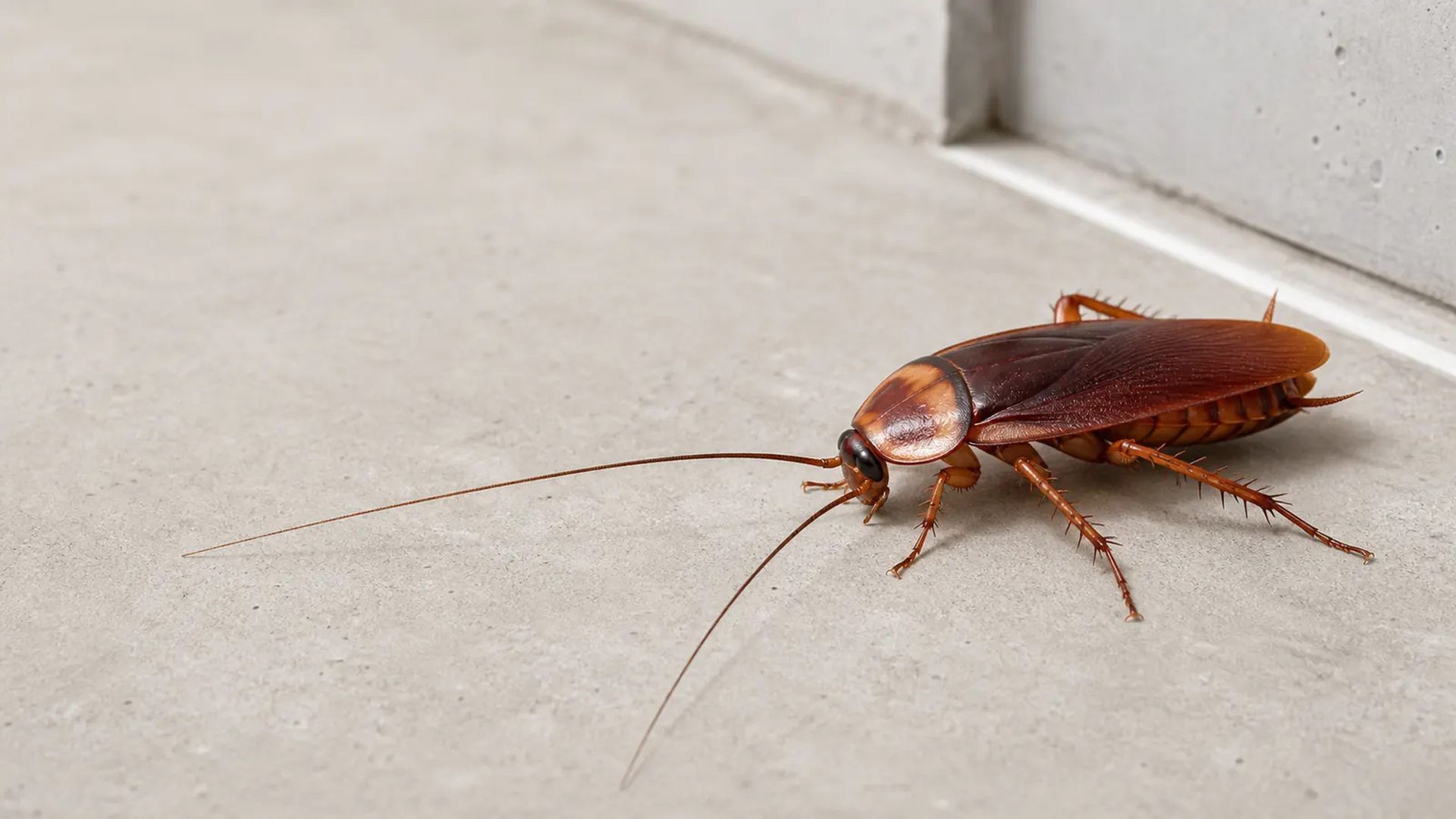 Una cucaracha en el interior de una vivienda Una cucaracha en el interior de una vivienda